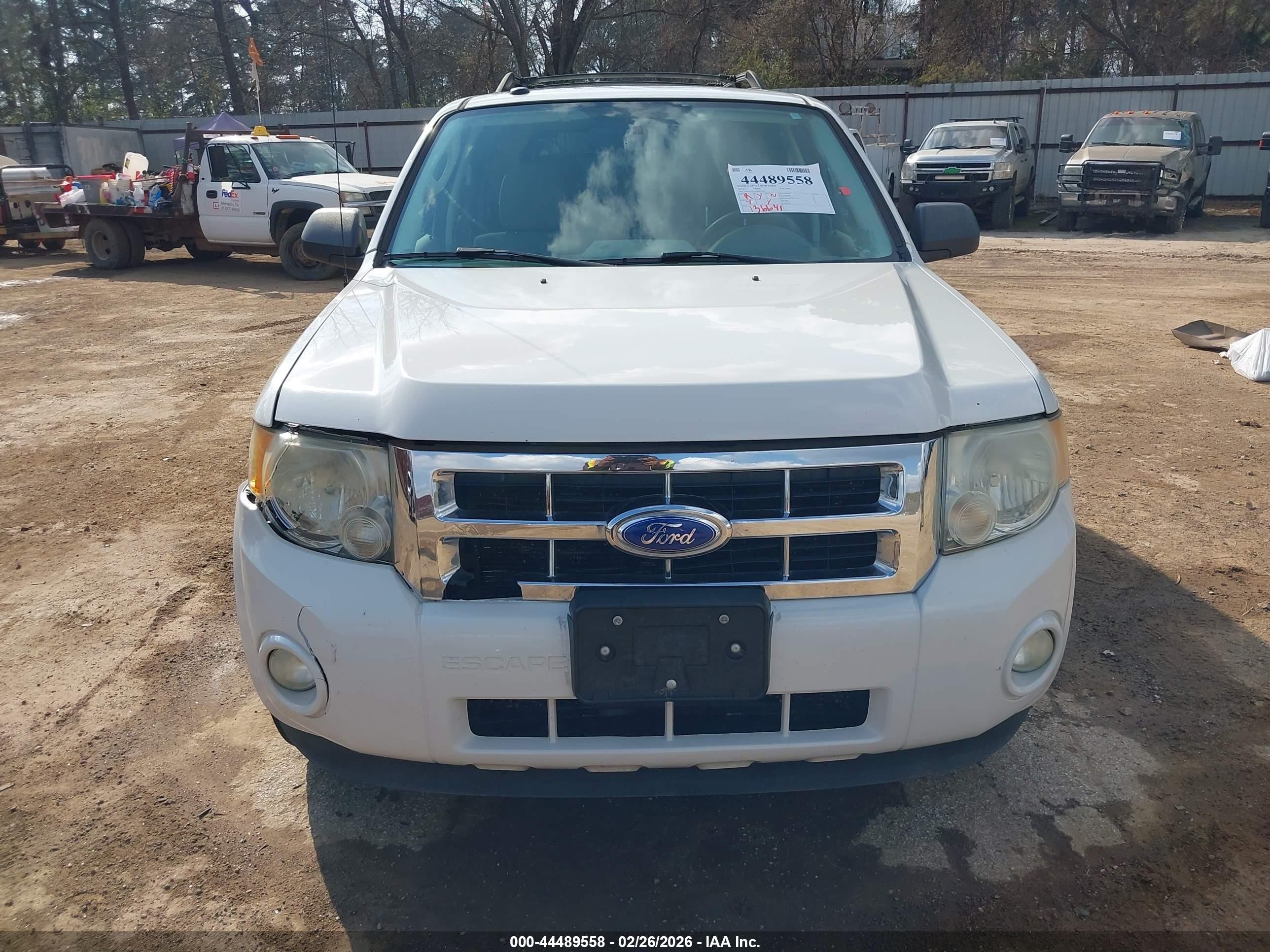 2012 Ford Escape Xlt White vin: 1FMCU0D70CKB78052