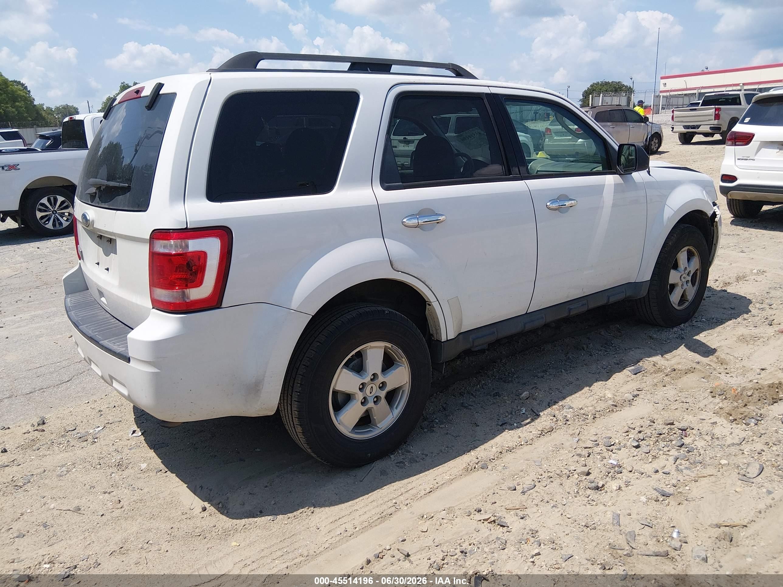 2012 Ford Escape Xlt White vin: 1FMCU0D70CKC20526