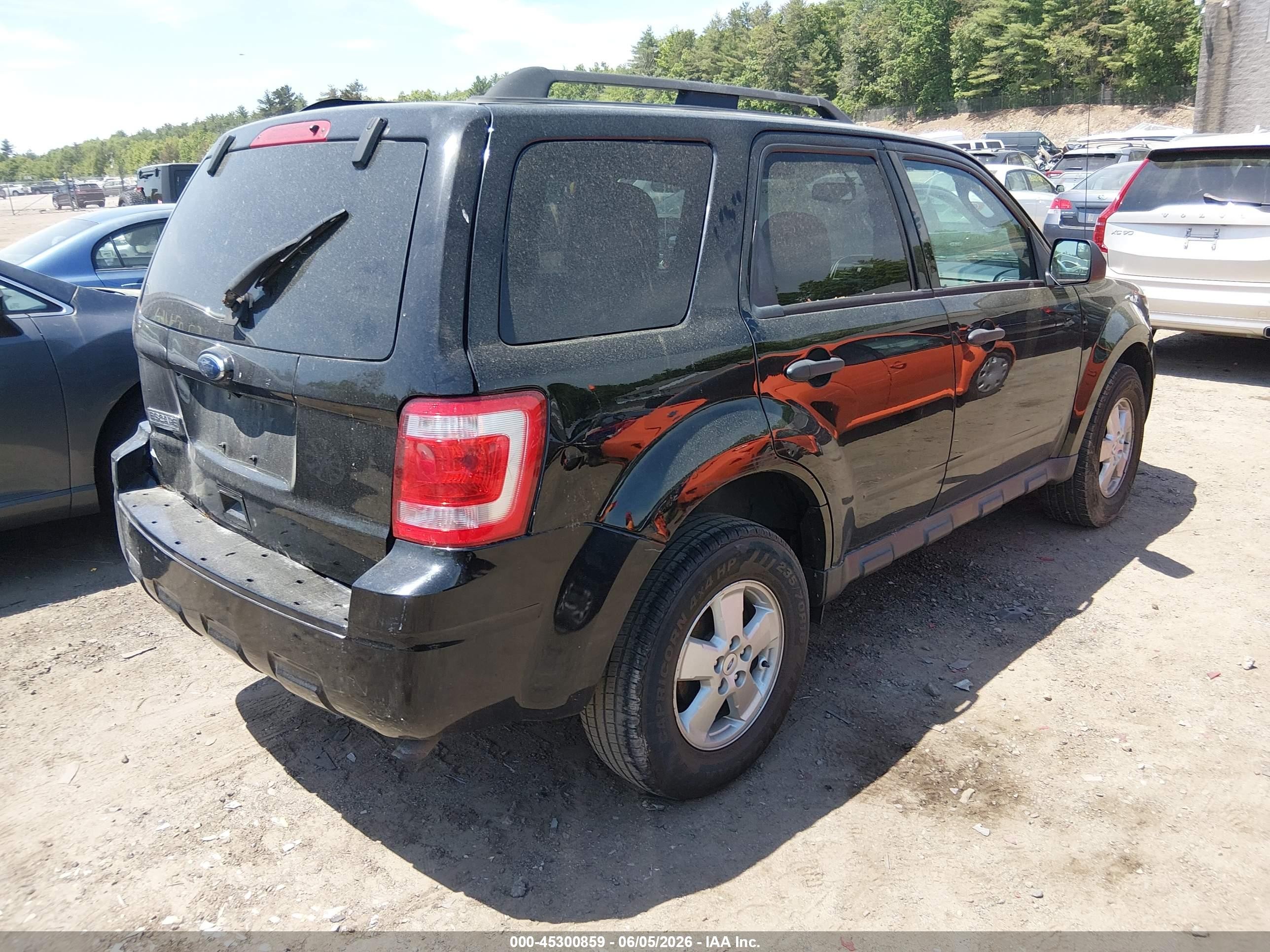 2012 Ford Escape Xlt Black vin: 1FMCU0D71CKB86595