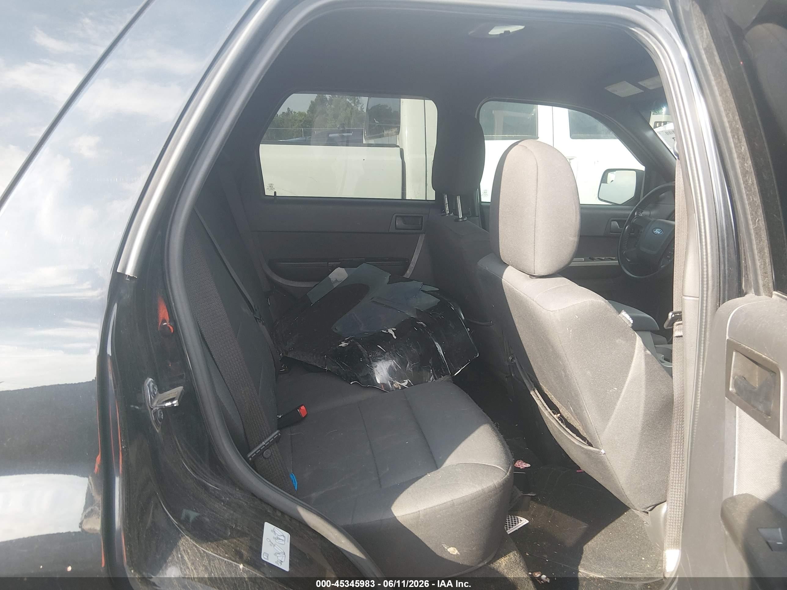 2012 Ford Escape Xlt Black vin: 1FMCU0D71CKC85465