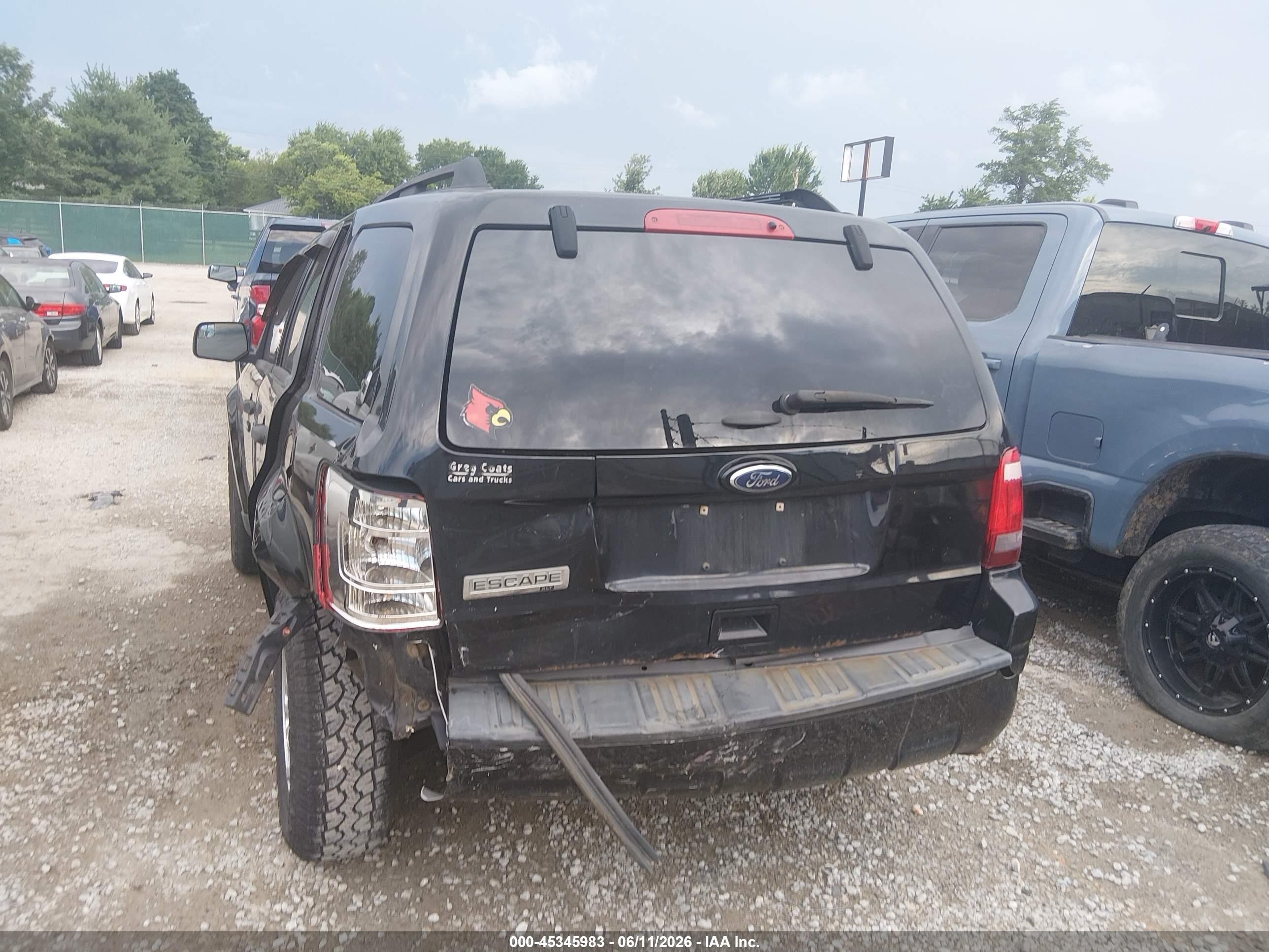 2012 Ford Escape Xlt Black vin: 1FMCU0D71CKC85465
