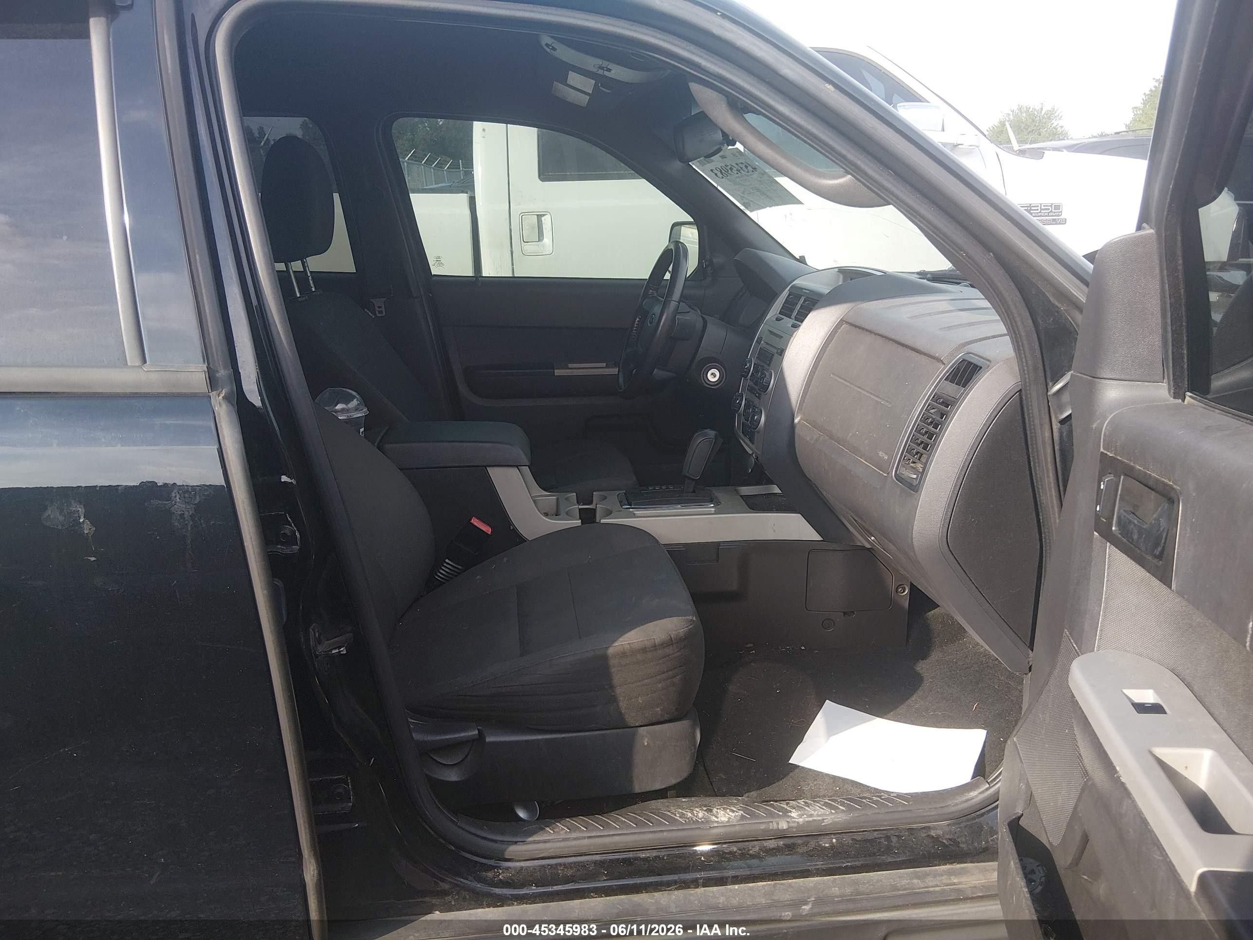 2012 Ford Escape Xlt Black vin: 1FMCU0D71CKC85465