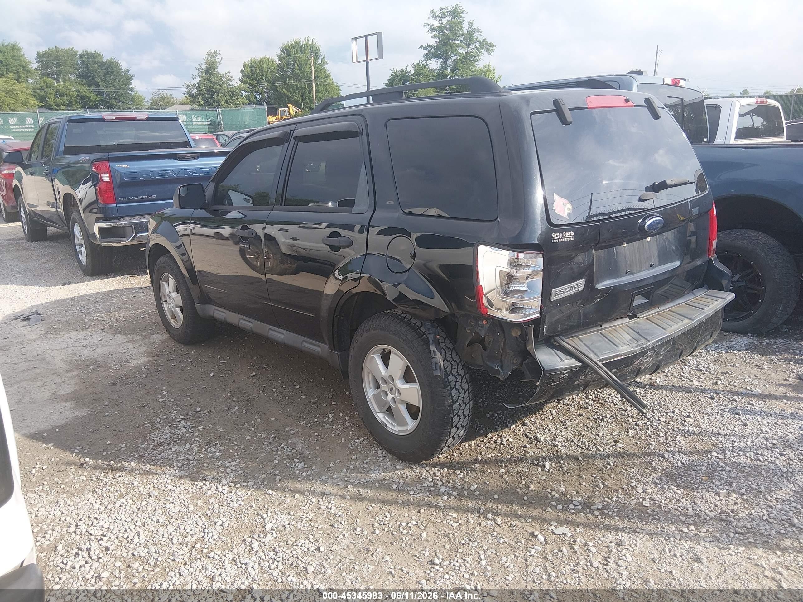 2012 Ford Escape Xlt Black vin: 1FMCU0D71CKC85465