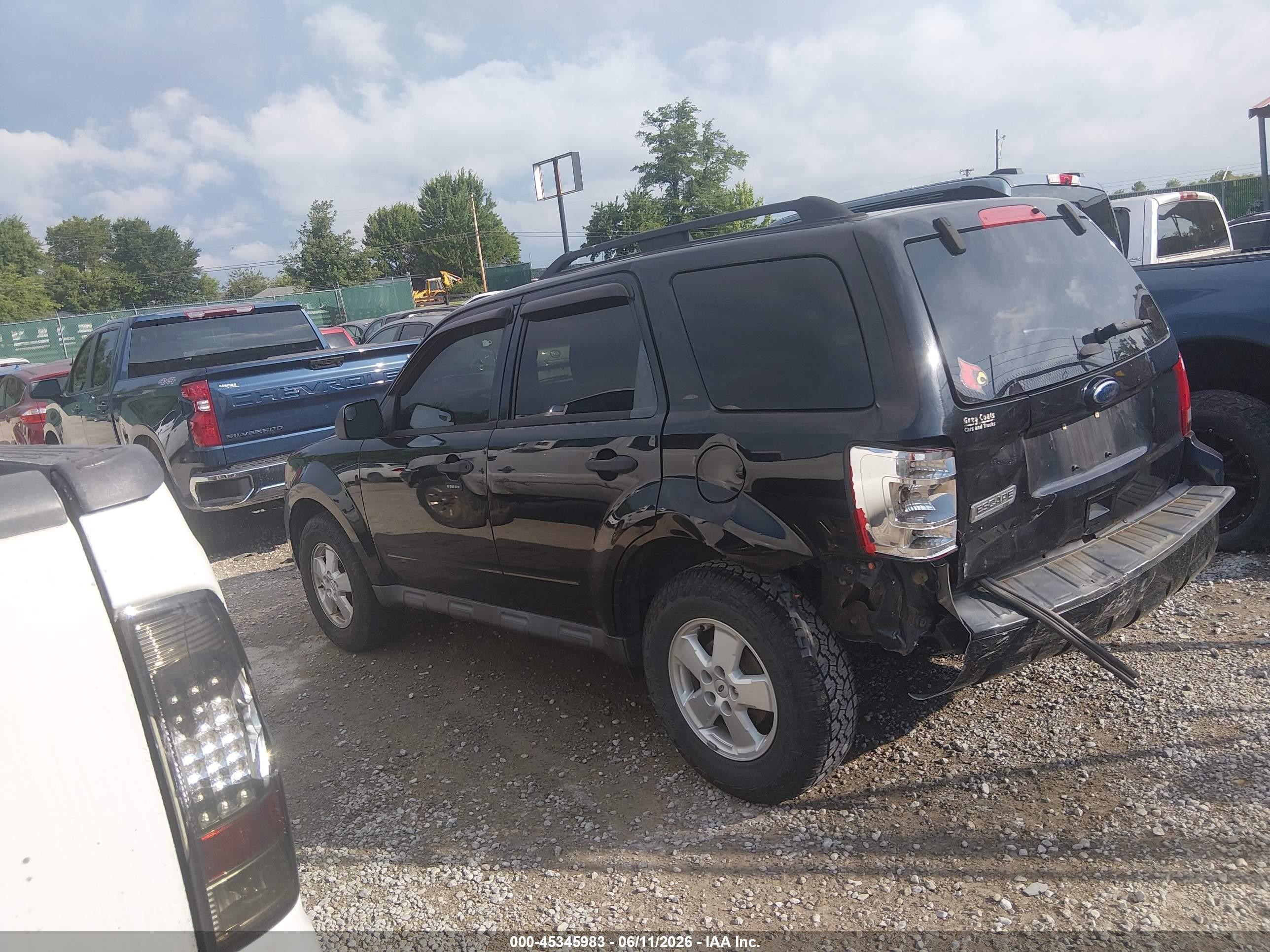 2012 Ford Escape Xlt Black vin: 1FMCU0D71CKC85465