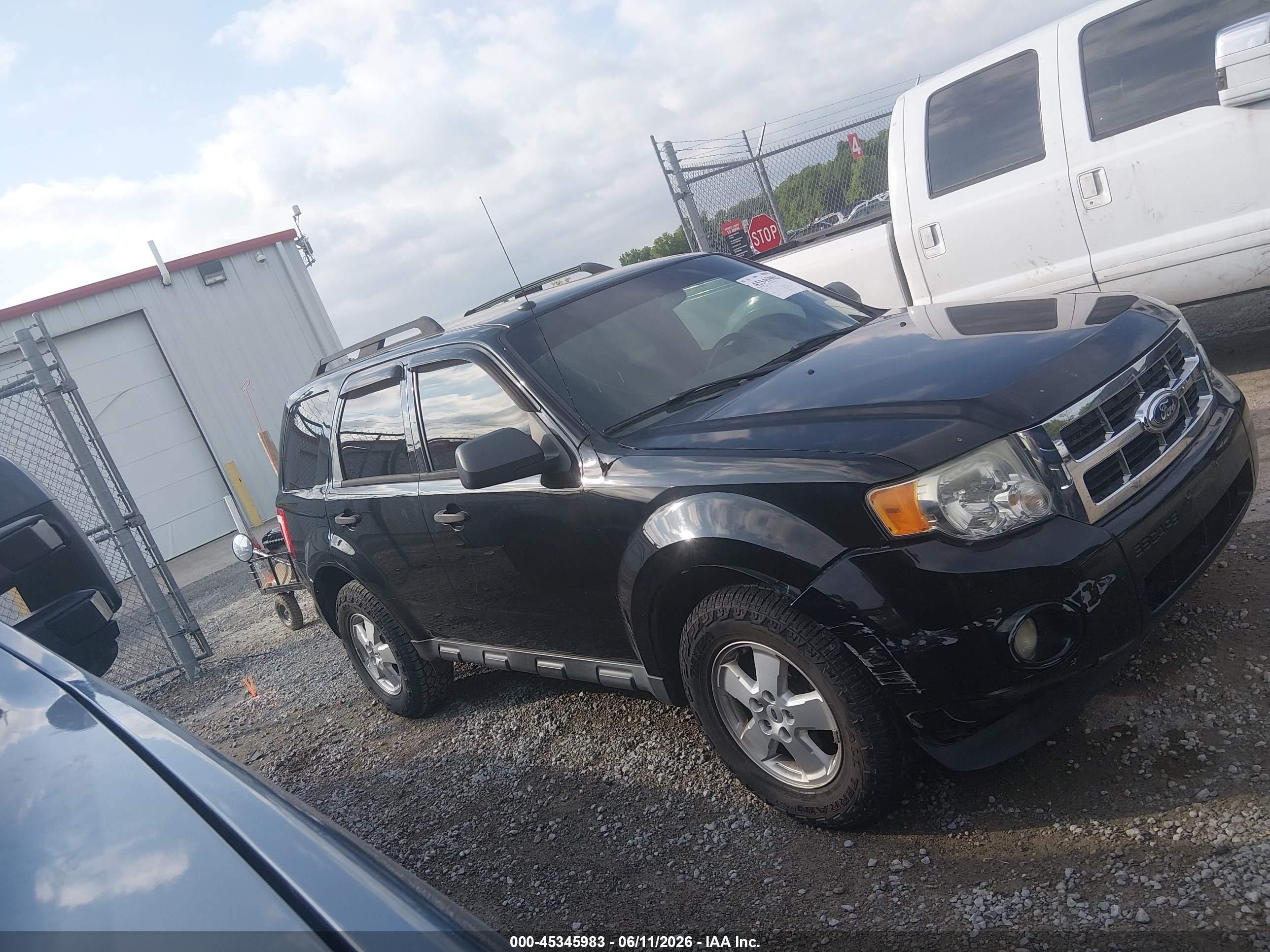 2012 Ford Escape Xlt Black vin: 1FMCU0D71CKC85465