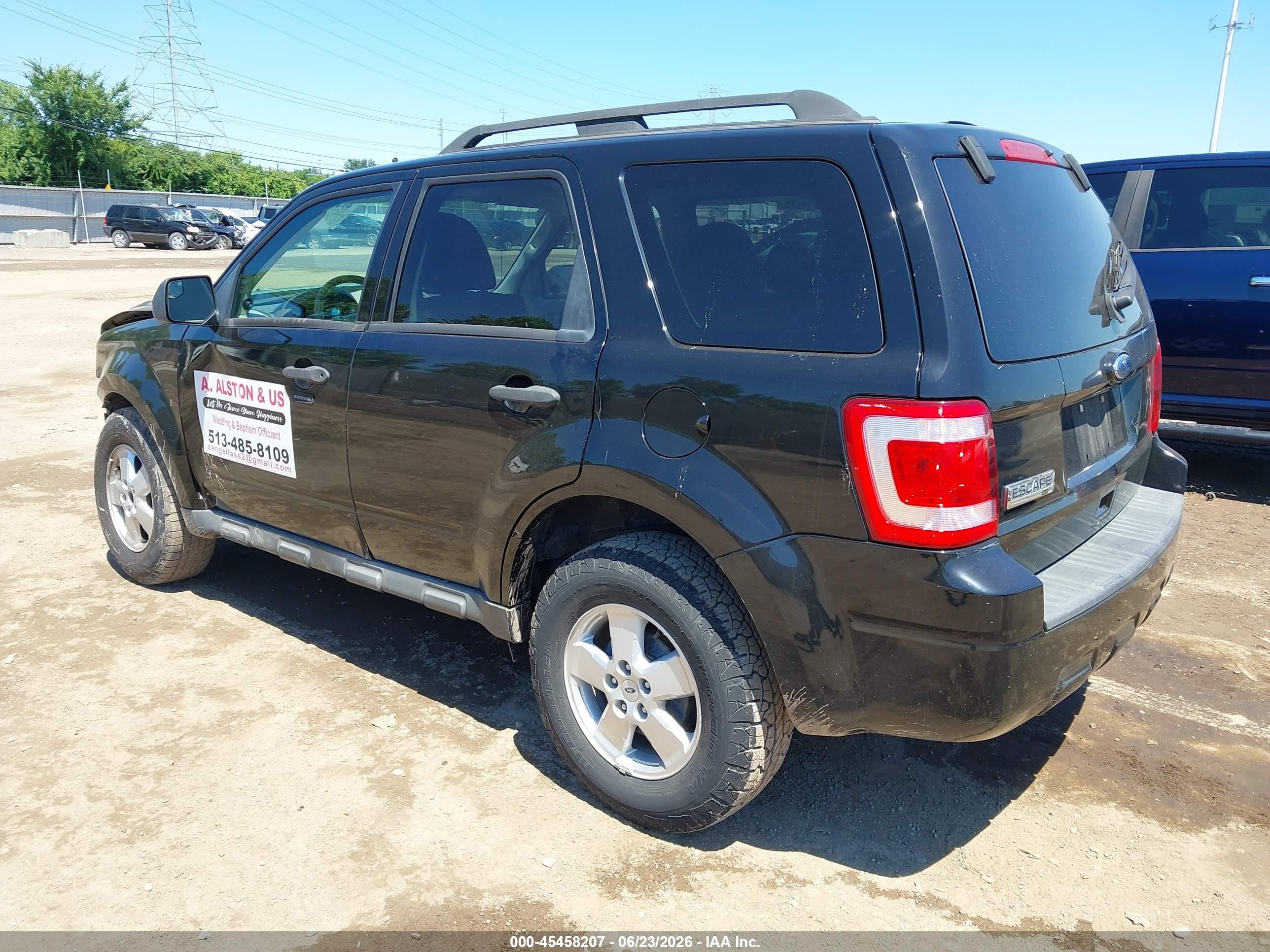 2010 Ford Escape Xlt Black vin: 1FMCU0D72AKB30887
