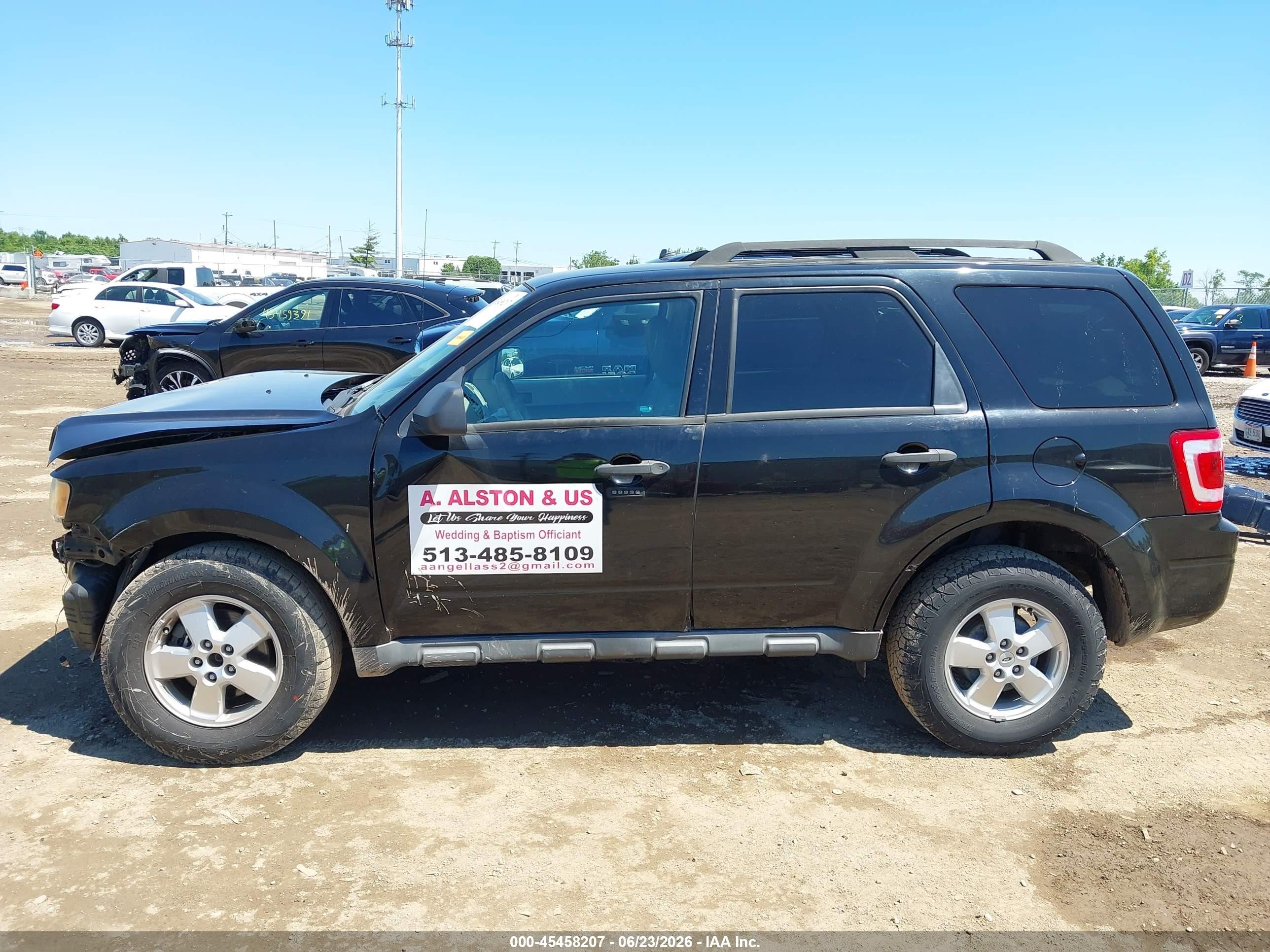 2010 Ford Escape Xlt Black vin: 1FMCU0D72AKB30887