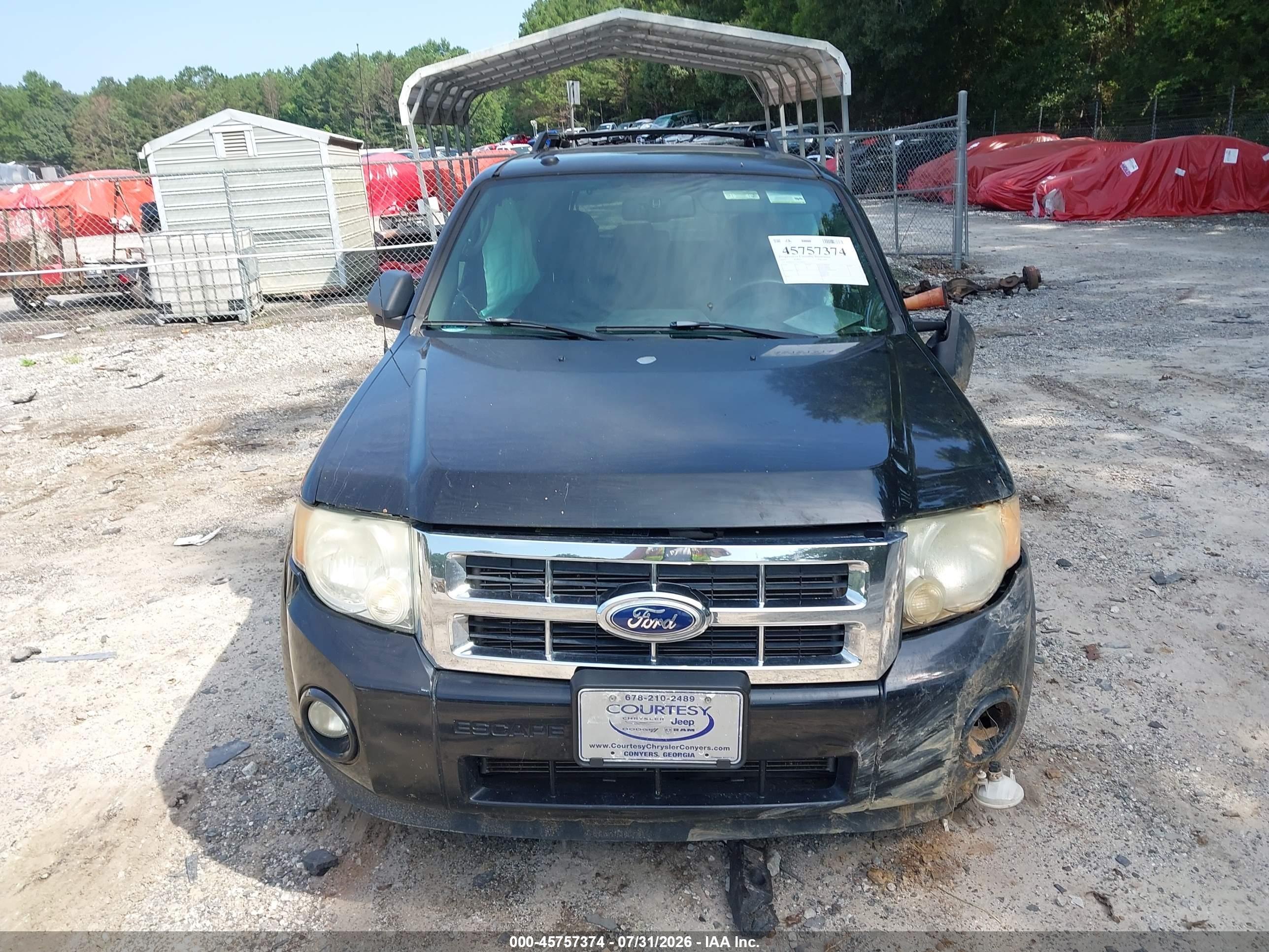 2010 Ford Escape Xlt Black vin: 1FMCU0D72AKC96021
