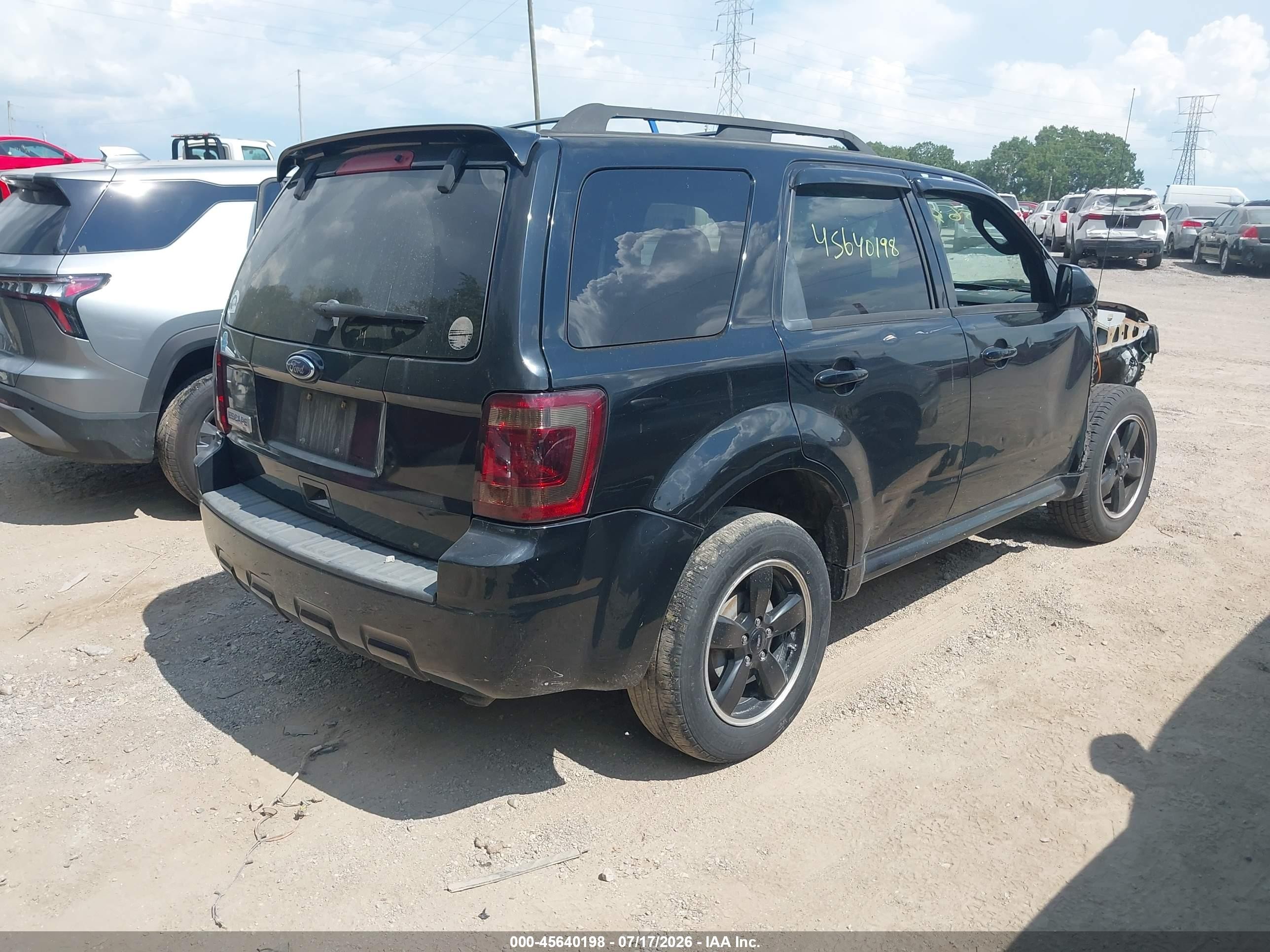 2010 Ford Escape Xlt Черный vin: 1FMCU0D72AKD09558