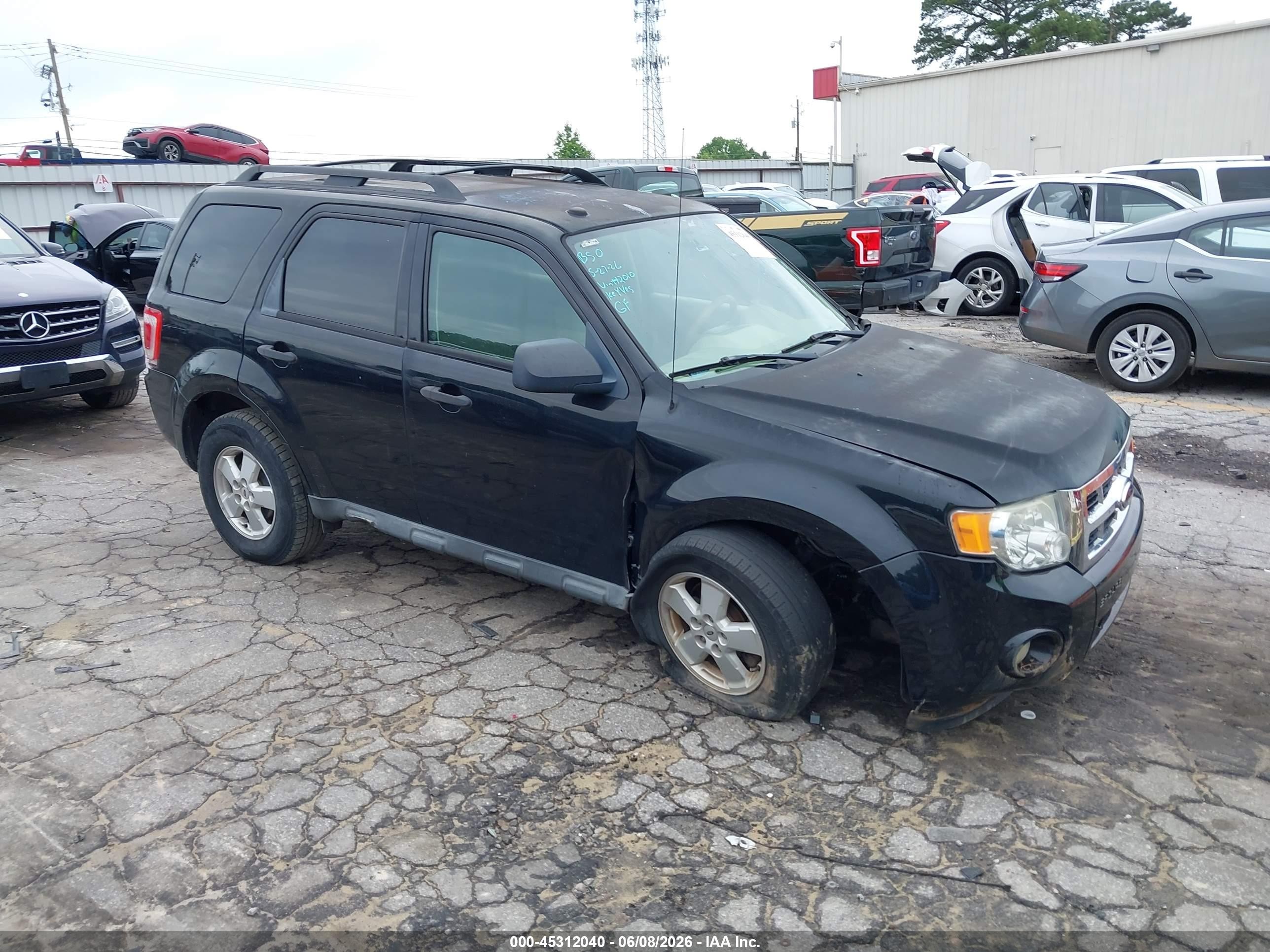 2010 Ford Escape Xlt Black vin: 1FMCU0D72AKD12010