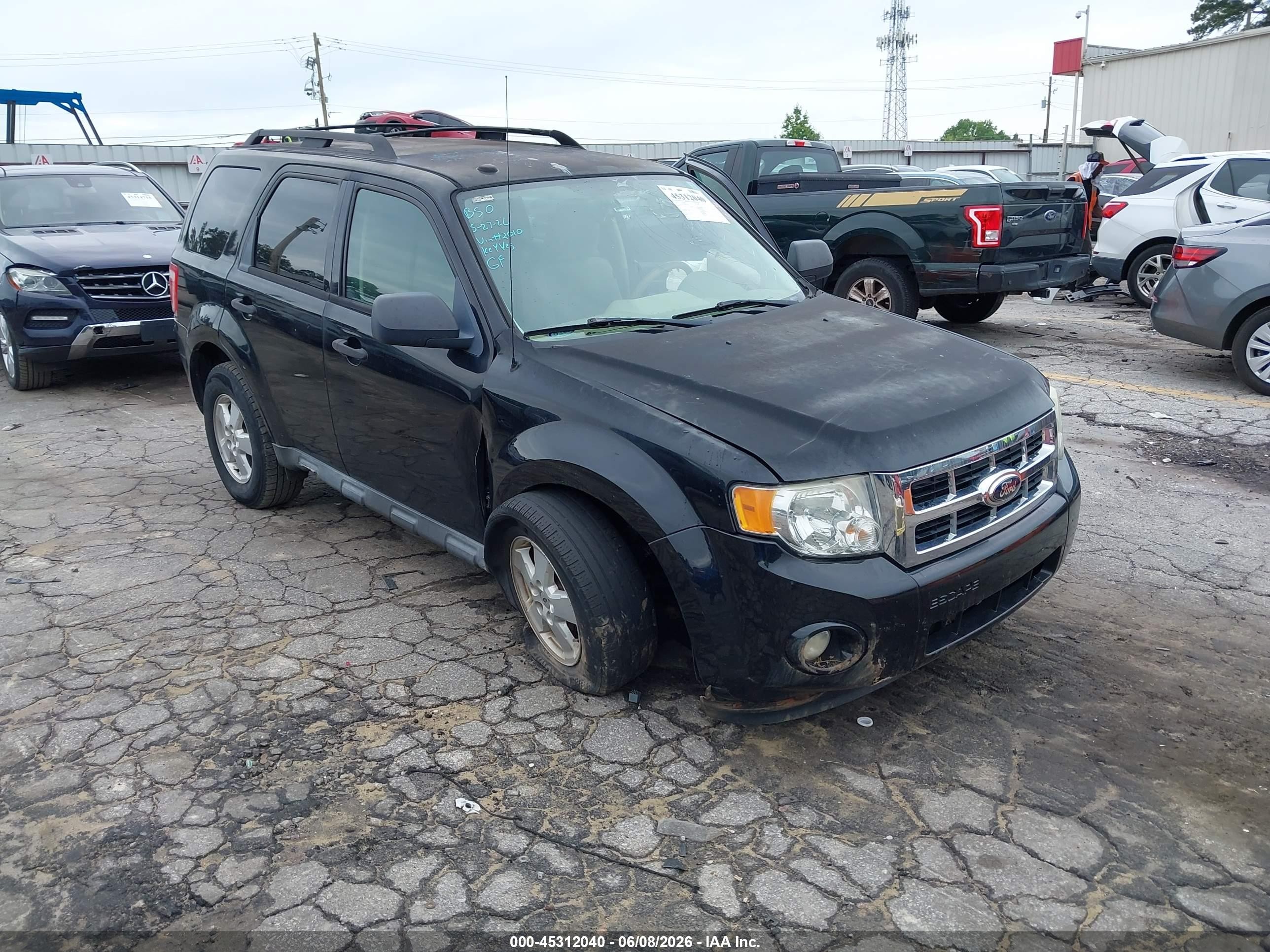 2010 Ford Escape Xlt Black vin: 1FMCU0D72AKD12010