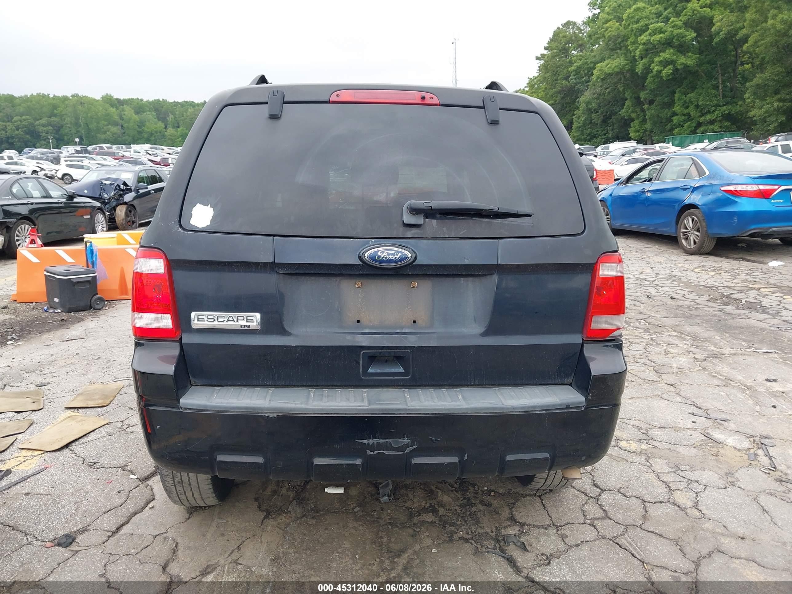 2010 Ford Escape Xlt Black vin: 1FMCU0D72AKD12010