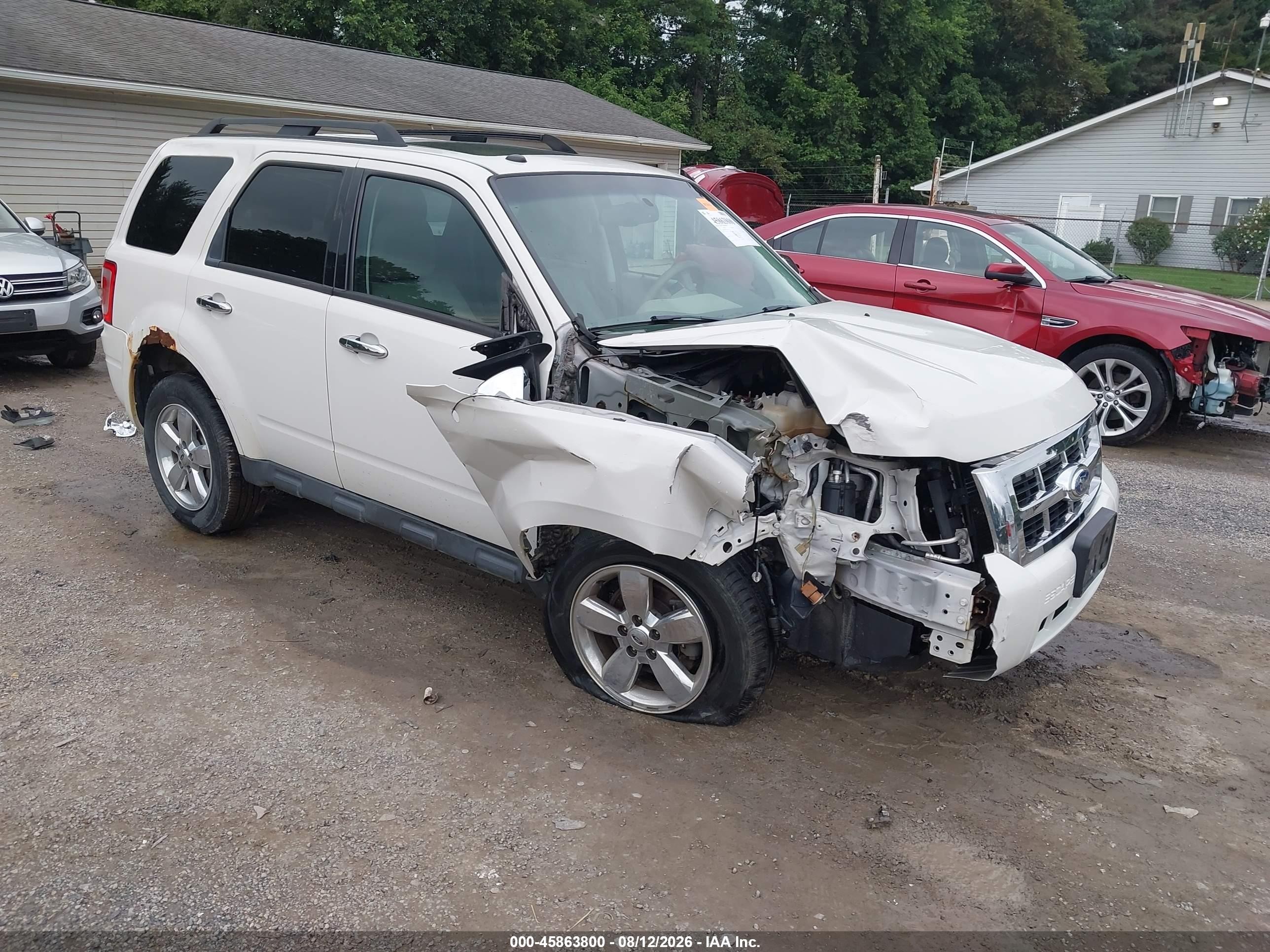2012 Ford Escape Xlt White vin: 1FMCU0D72CKA73335