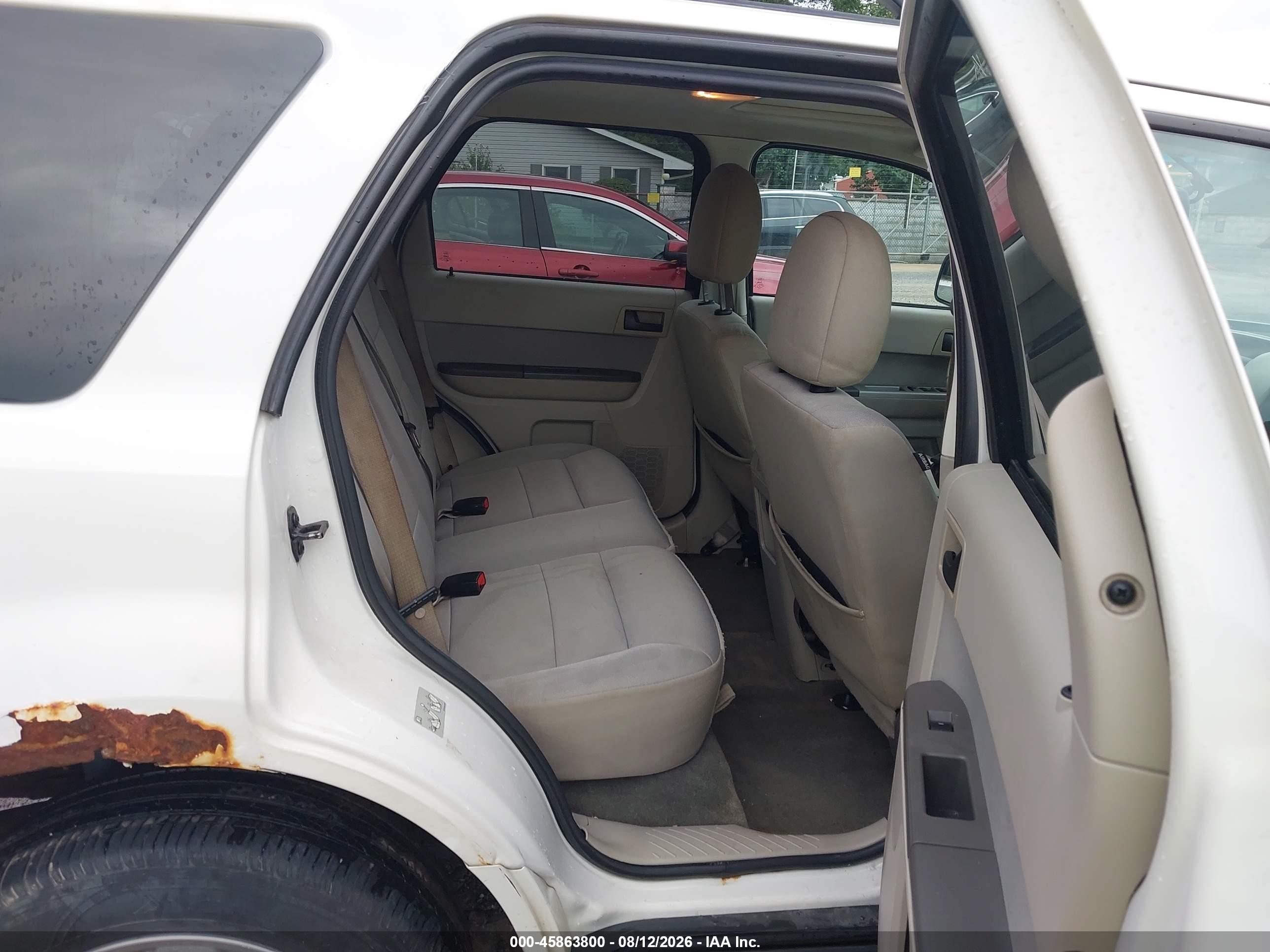 2012 Ford Escape Xlt White vin: 1FMCU0D72CKA73335