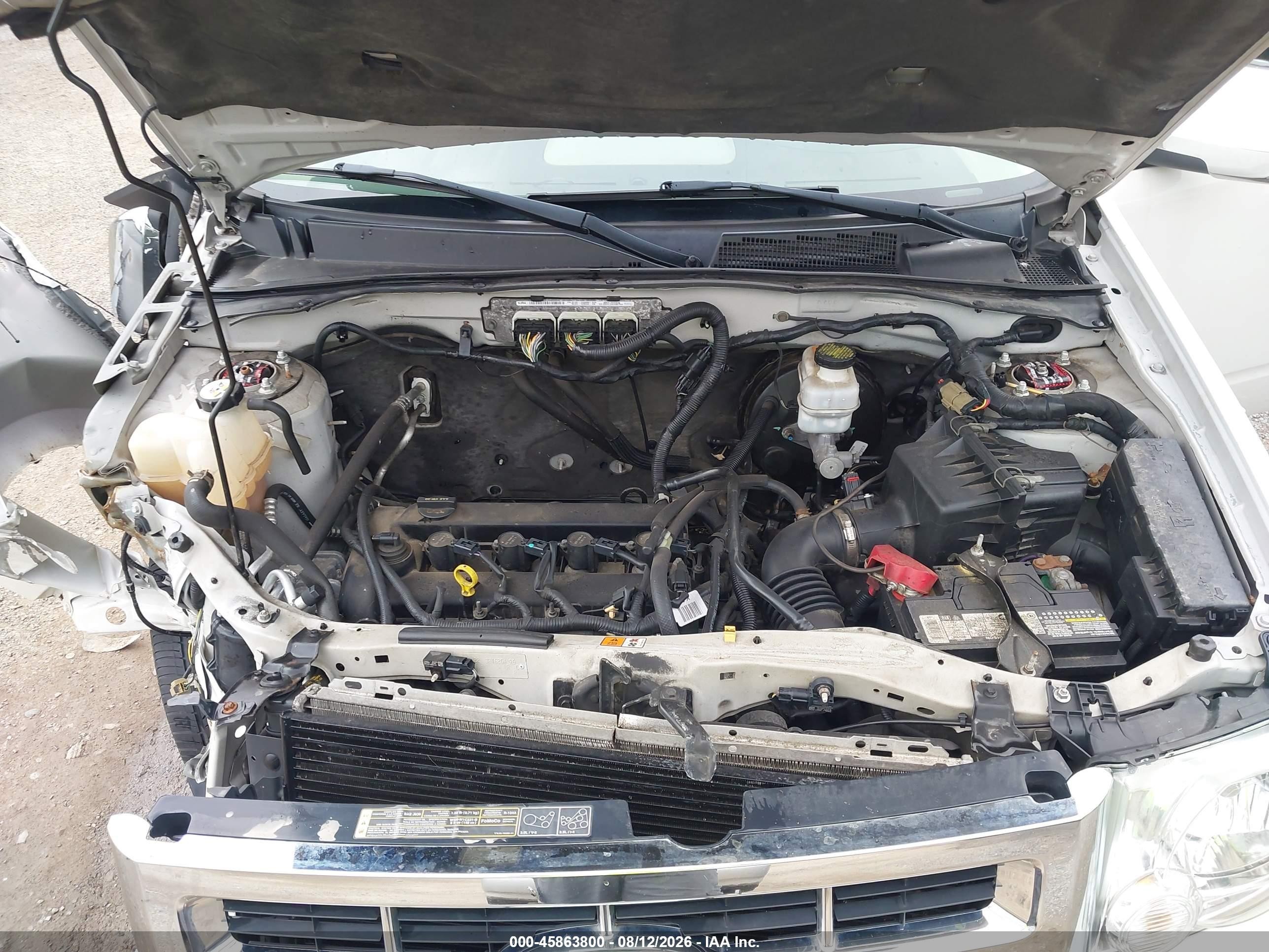 2012 Ford Escape Xlt White vin: 1FMCU0D72CKA73335