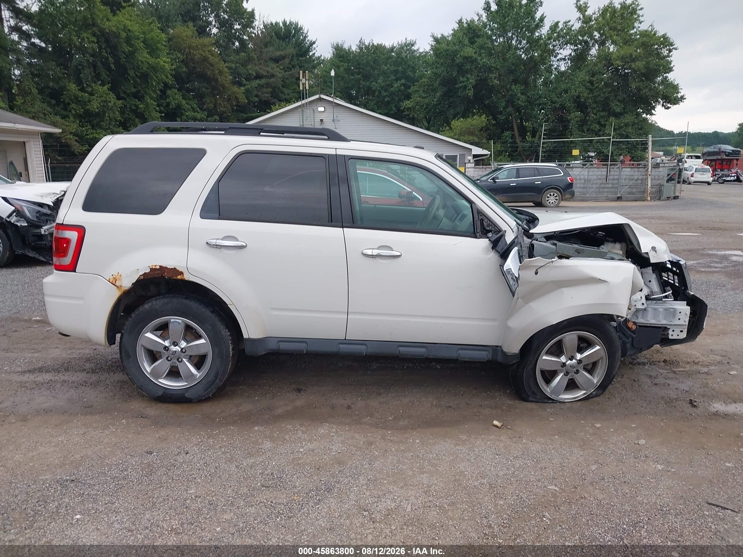 2012 Ford Escape Xlt White vin: 1FMCU0D72CKA73335