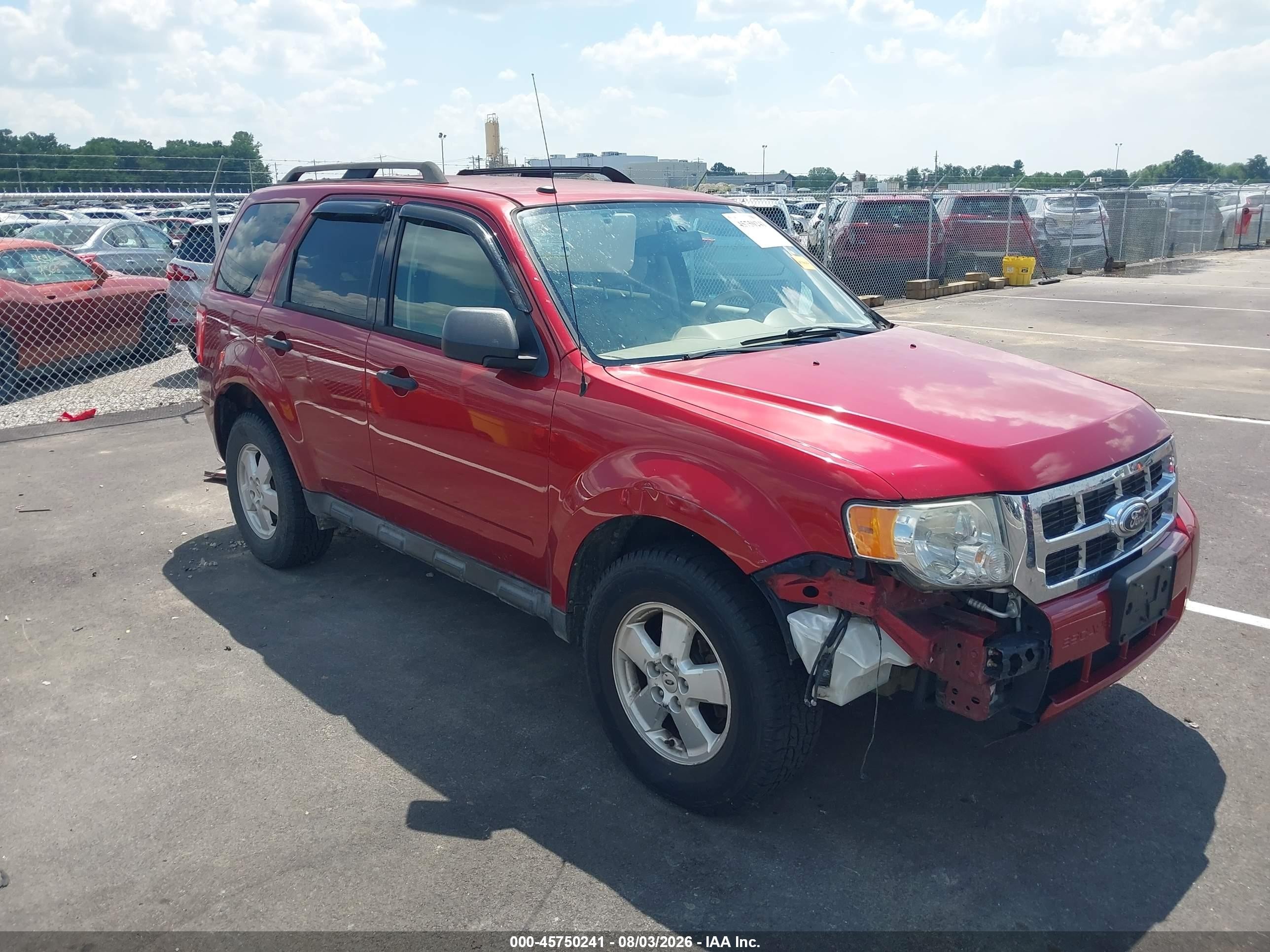 2012 Ford Escape Xlt Red vin: 1FMCU0D72CKB39012