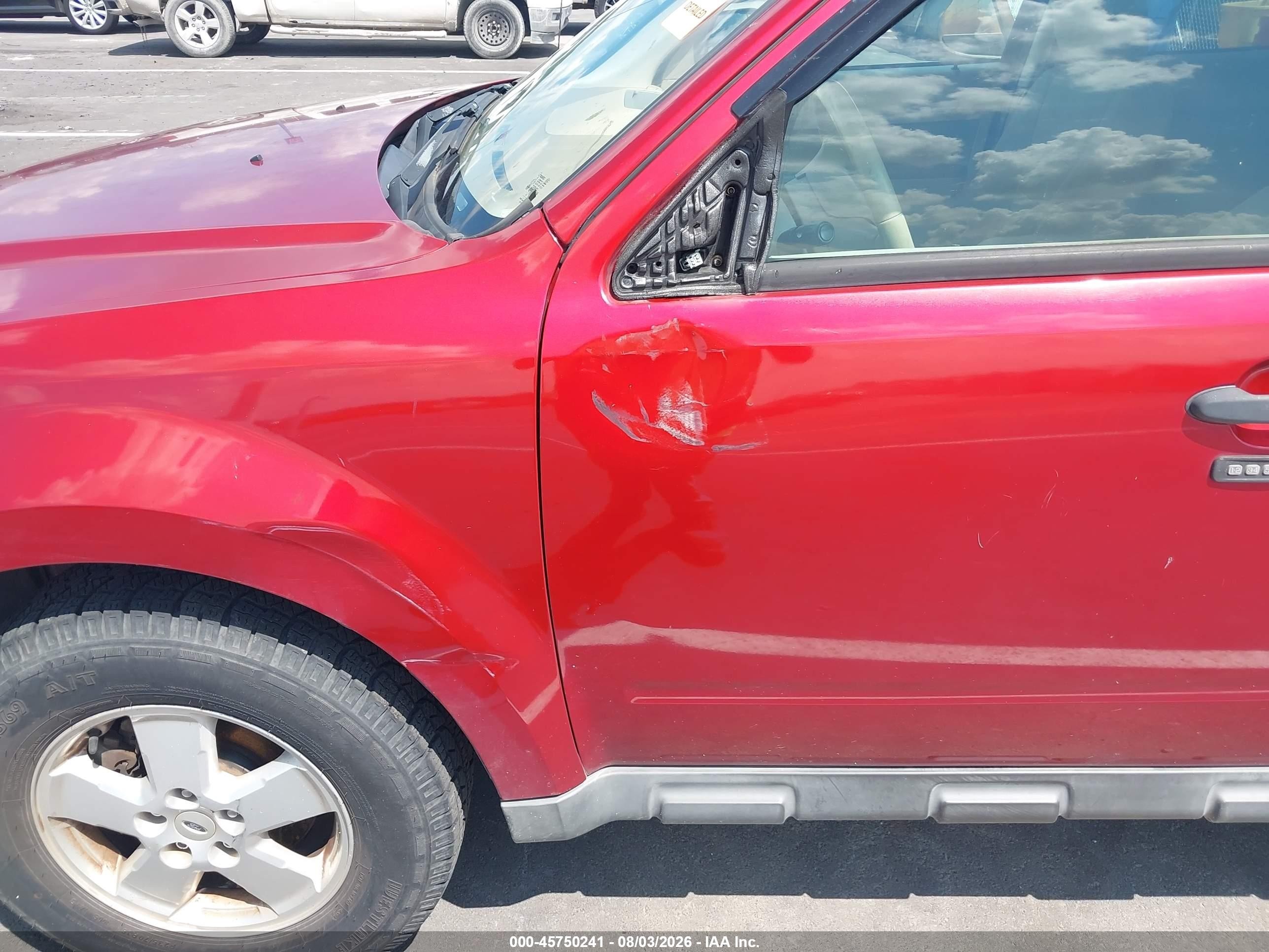 2012 Ford Escape Xlt Red vin: 1FMCU0D72CKB39012