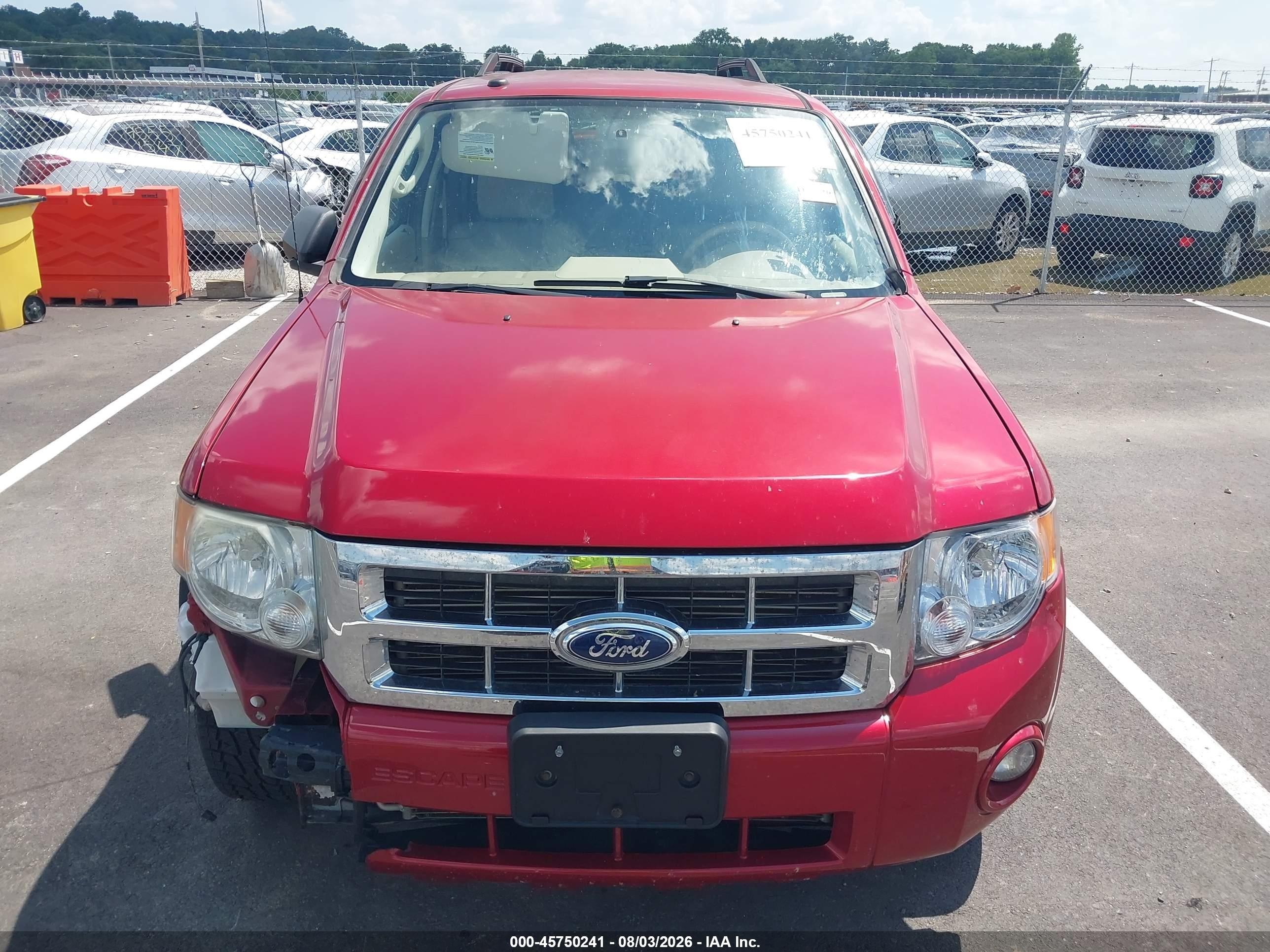 2012 Ford Escape Xlt Red vin: 1FMCU0D72CKB39012