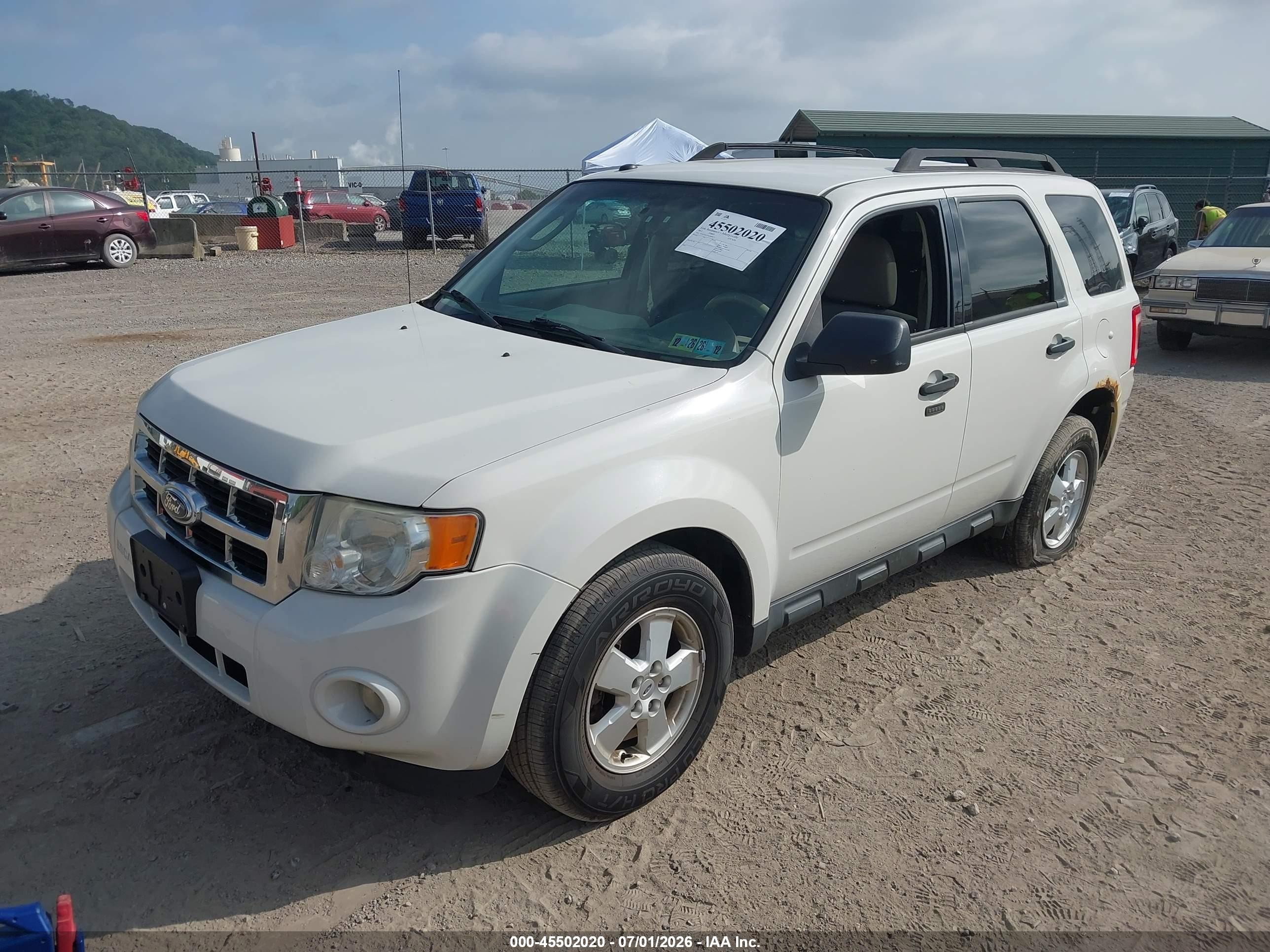 2012 Ford Escape Xlt White vin: 1FMCU0D72CKB49877