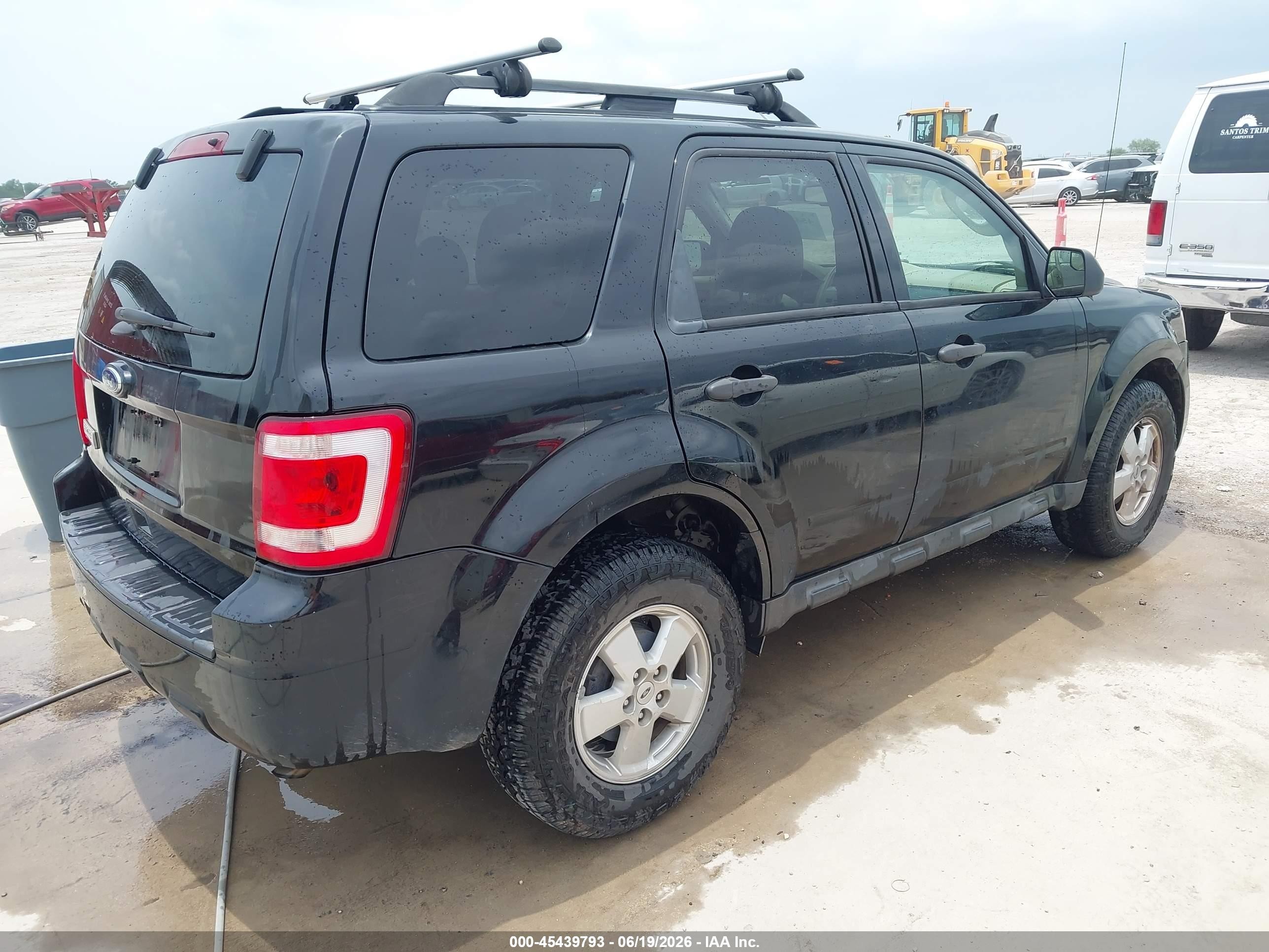 2012 Ford Escape Xlt Black vin: 1FMCU0D72CKC20088