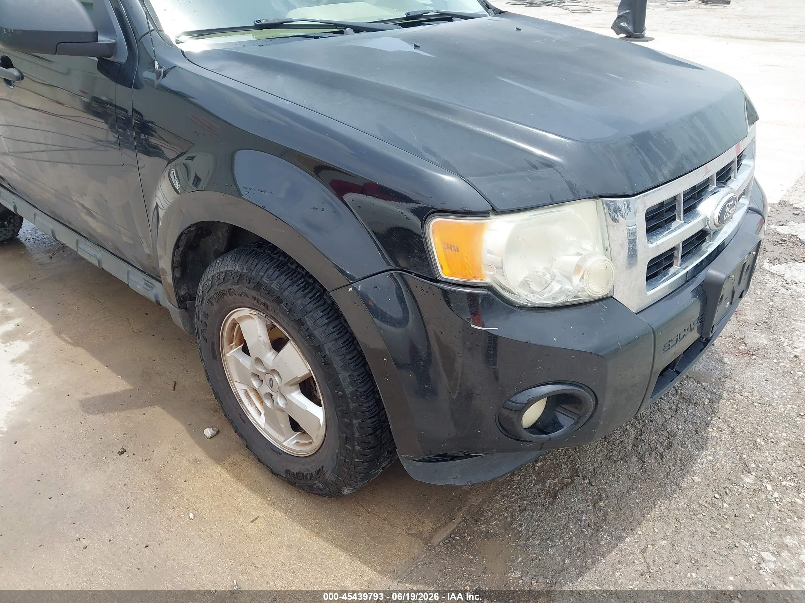 2012 Ford Escape Xlt Black vin: 1FMCU0D72CKC20088