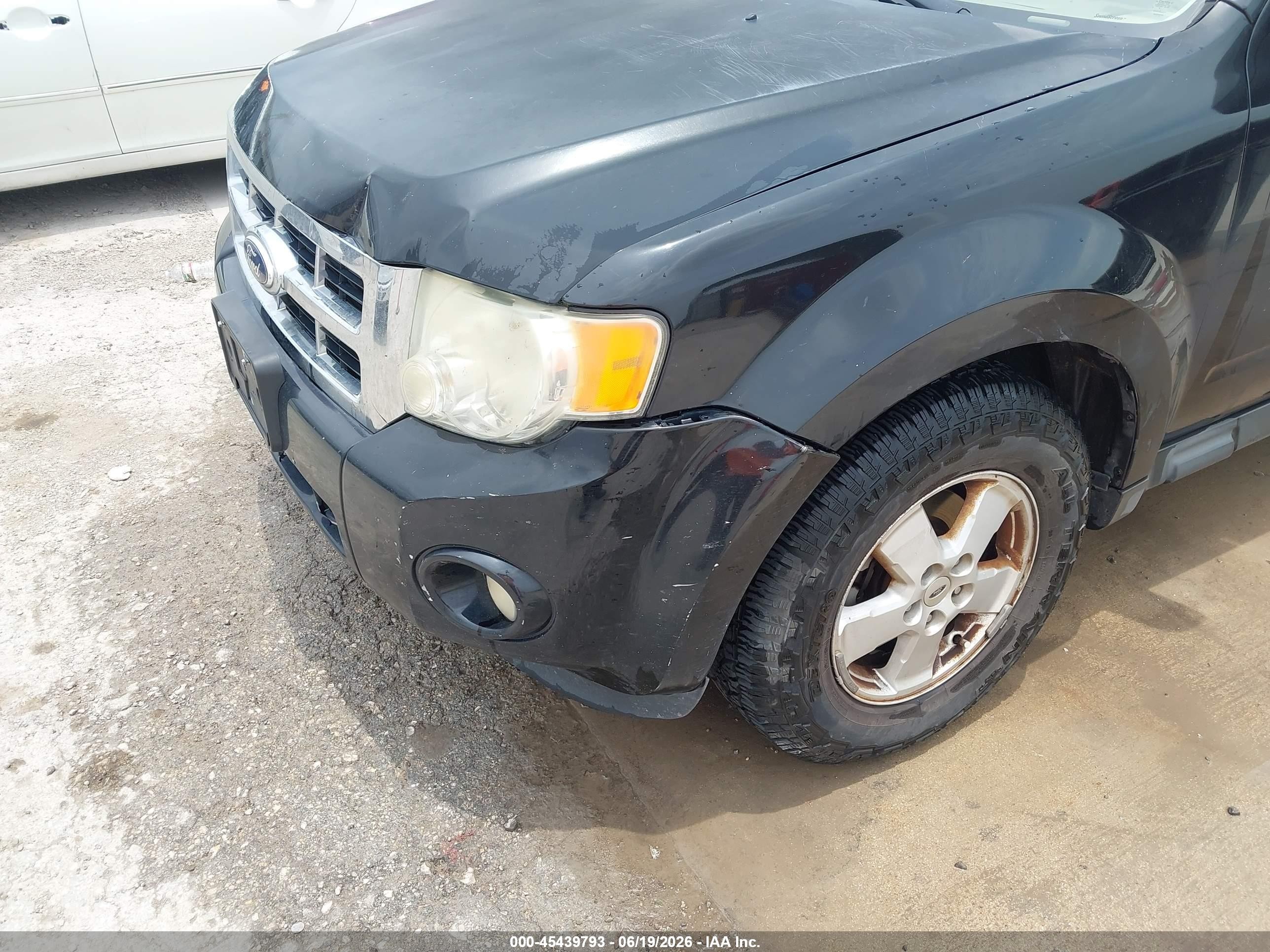 2012 Ford Escape Xlt Black vin: 1FMCU0D72CKC20088