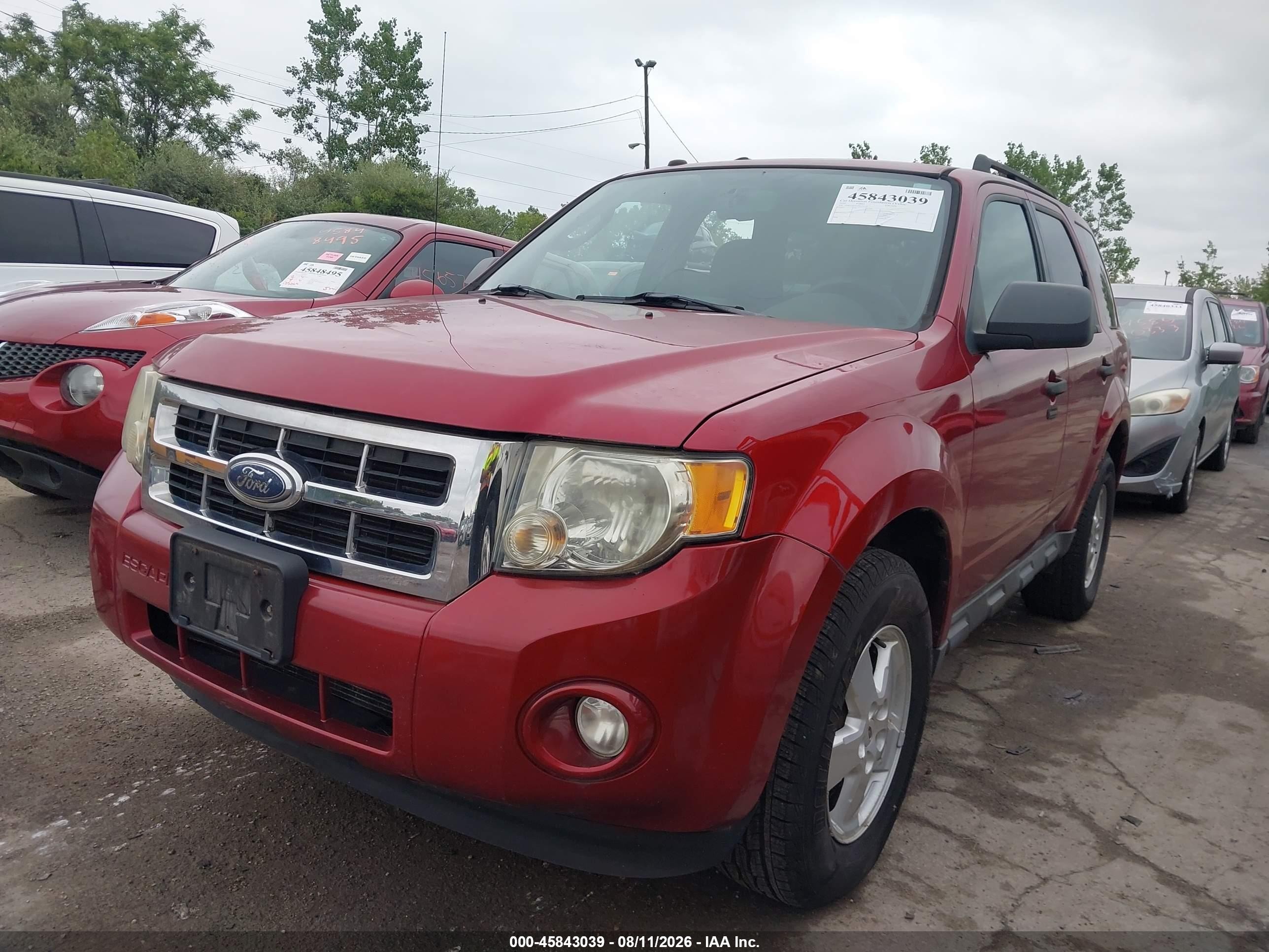 2010 Ford Escape Xlt Red vin: 1FMCU0D73AKA42138