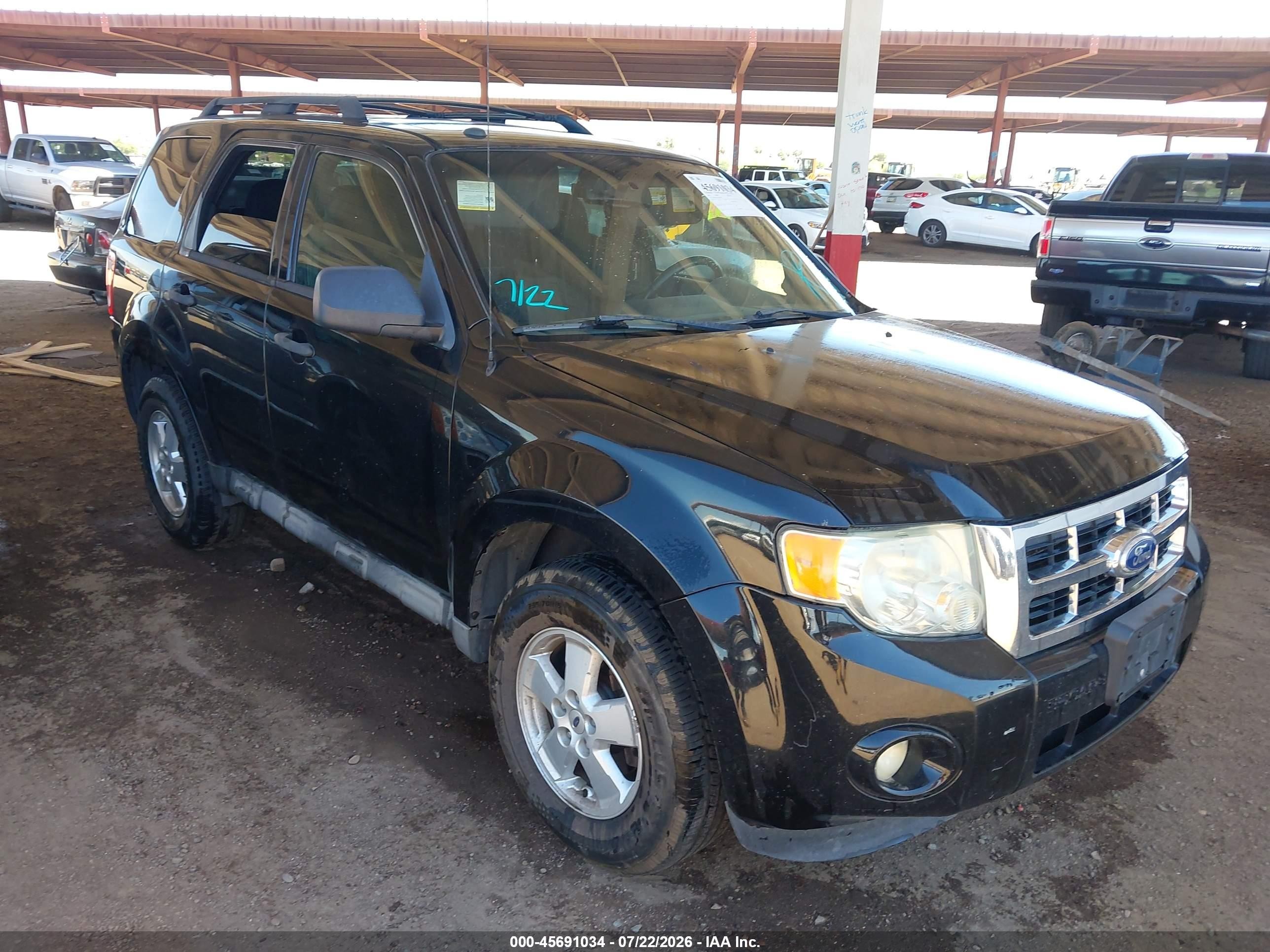2010 Ford Escape Xlt Black vin: 1FMCU0D73AKC94438