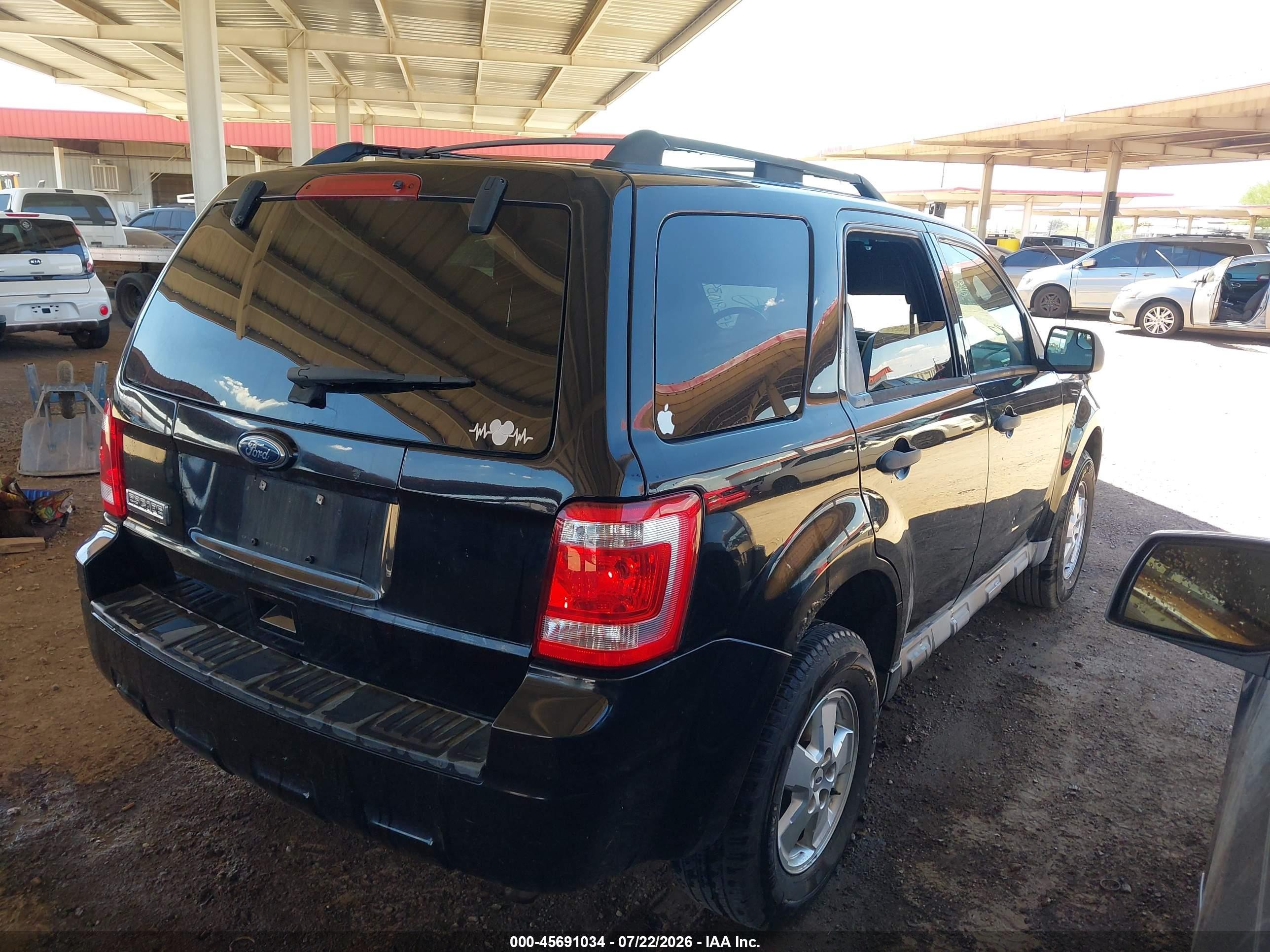2010 Ford Escape Xlt Black vin: 1FMCU0D73AKC94438