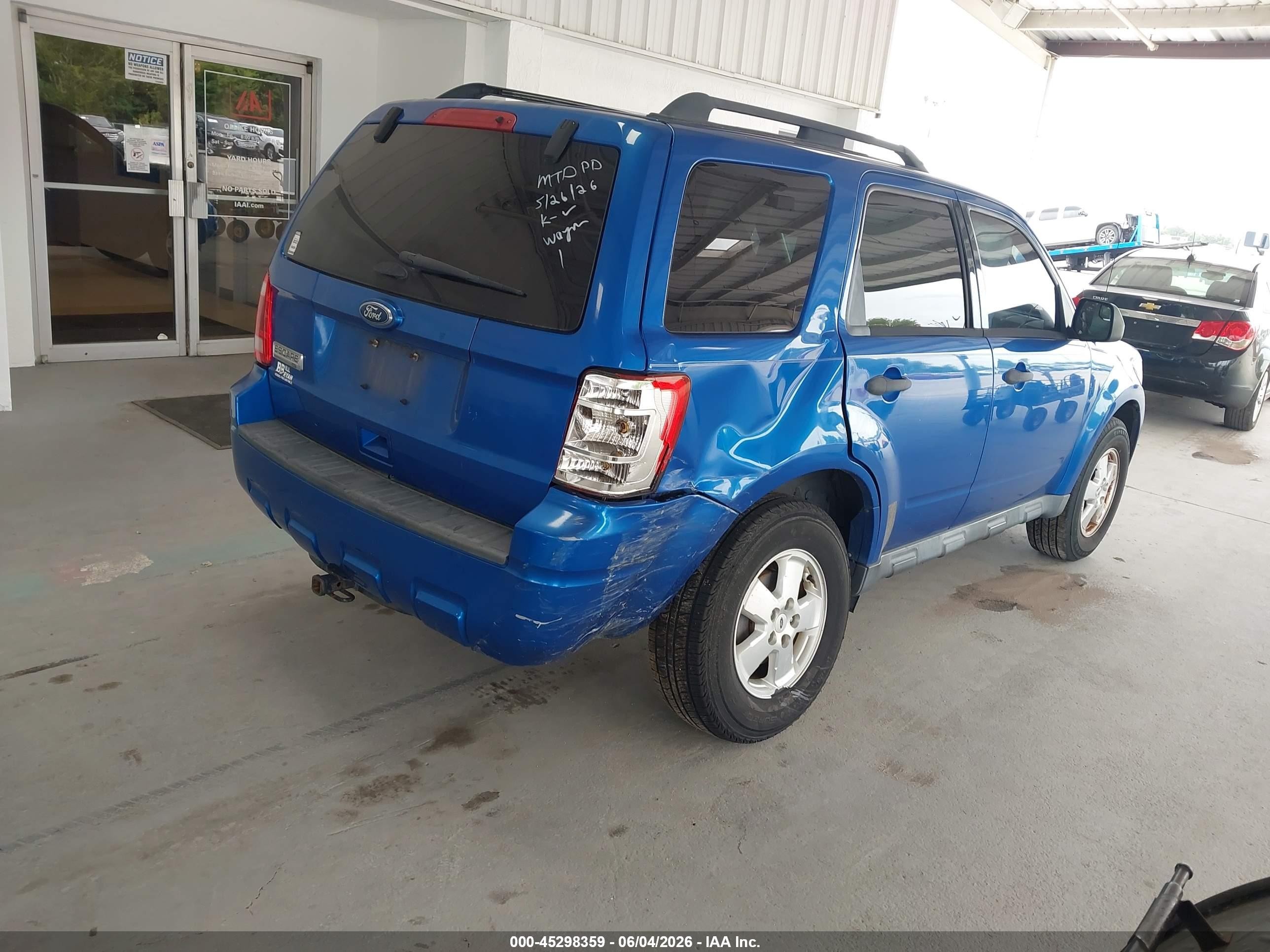 2012 Ford Escape Xlt Синий vin: 1FMCU0D73CKA81623