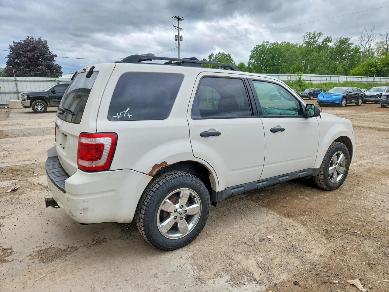 2012 Ford Escape Xlt White vin: 1FMCU0D73CKB96903