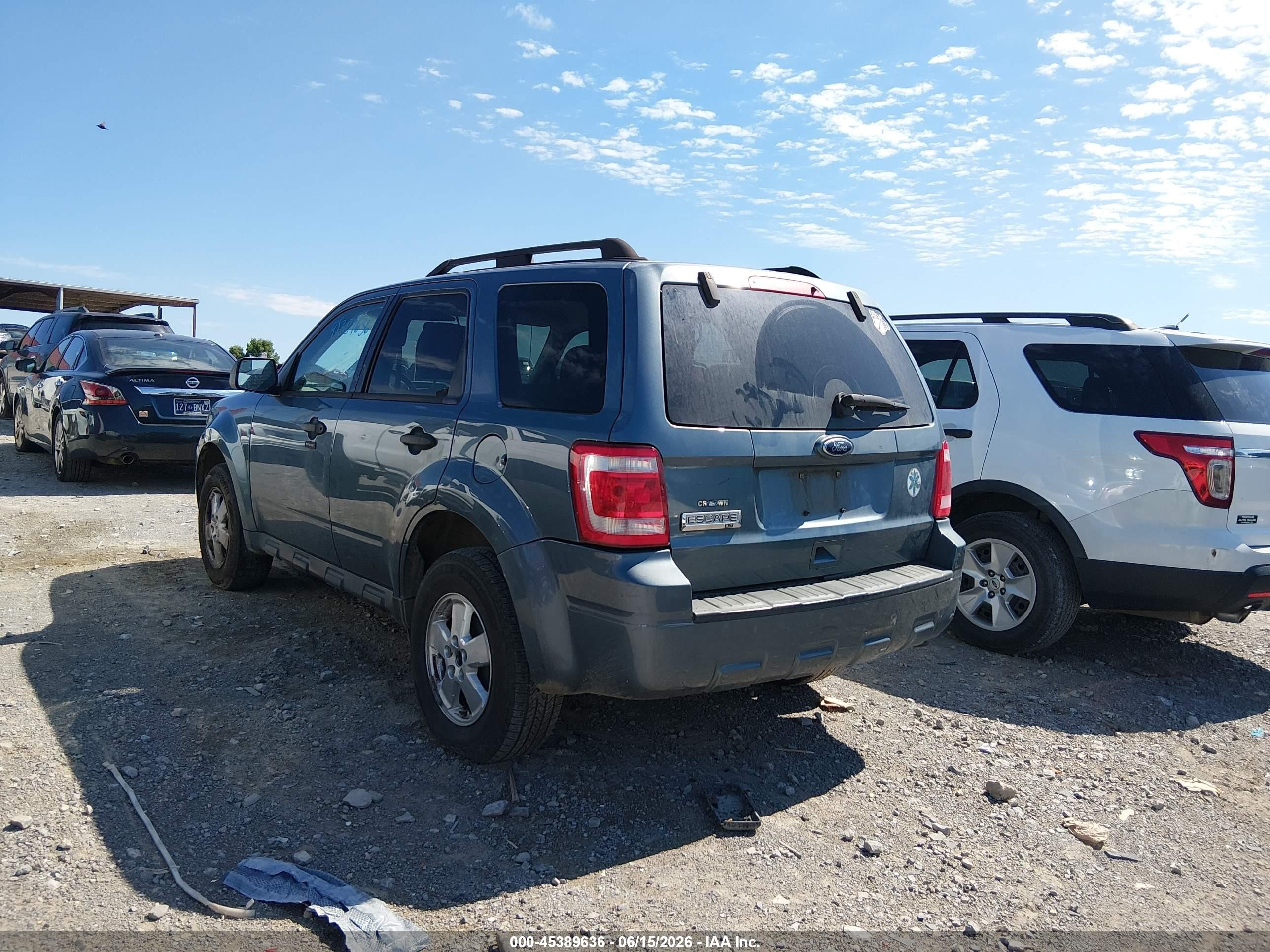 2011 Ford Escape Xlt Turquoise vin: 1FMCU0D74BKA52971