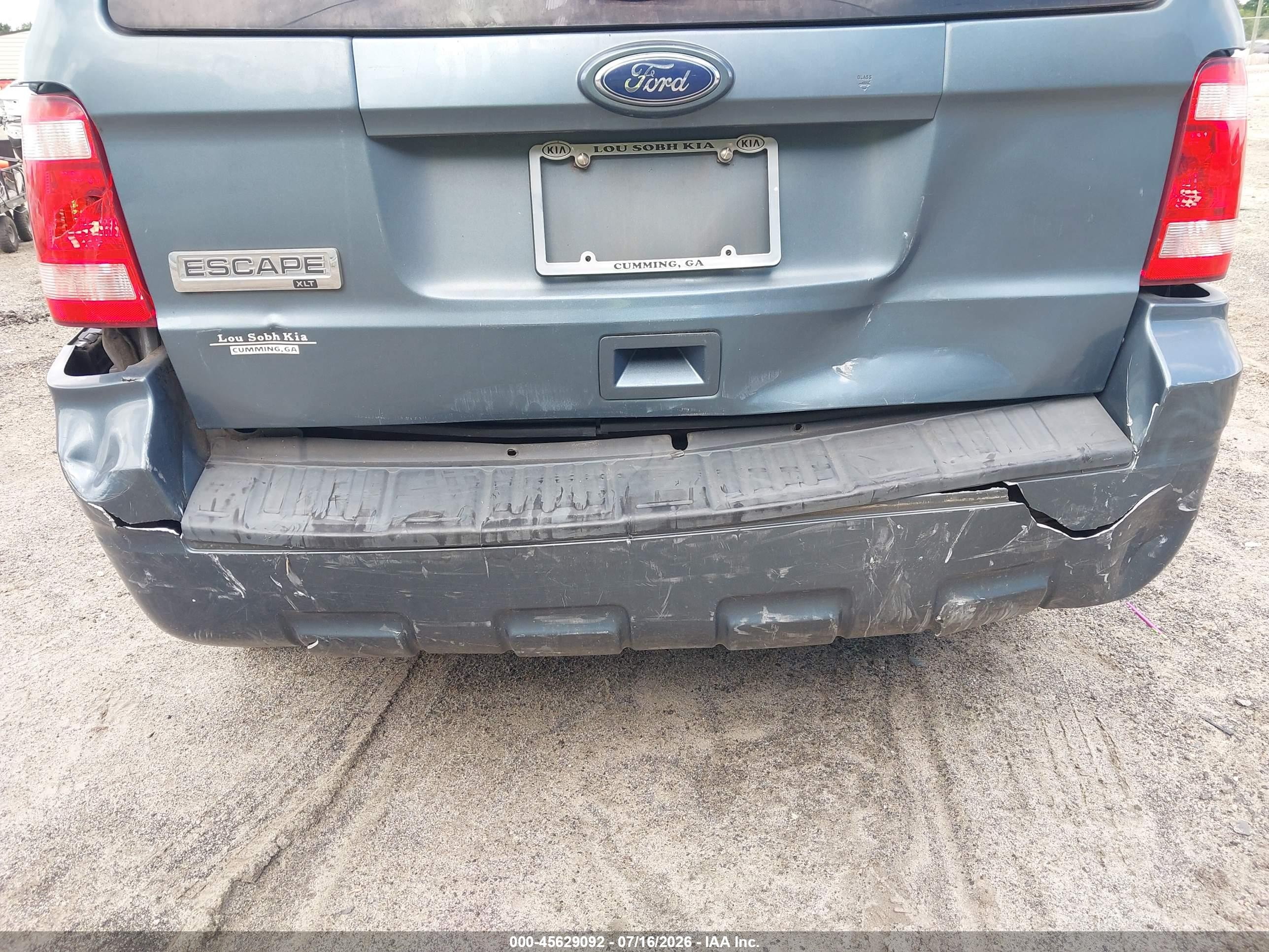 2011 Ford Escape Xlt Blue vin: 1FMCU0D74BKC27641