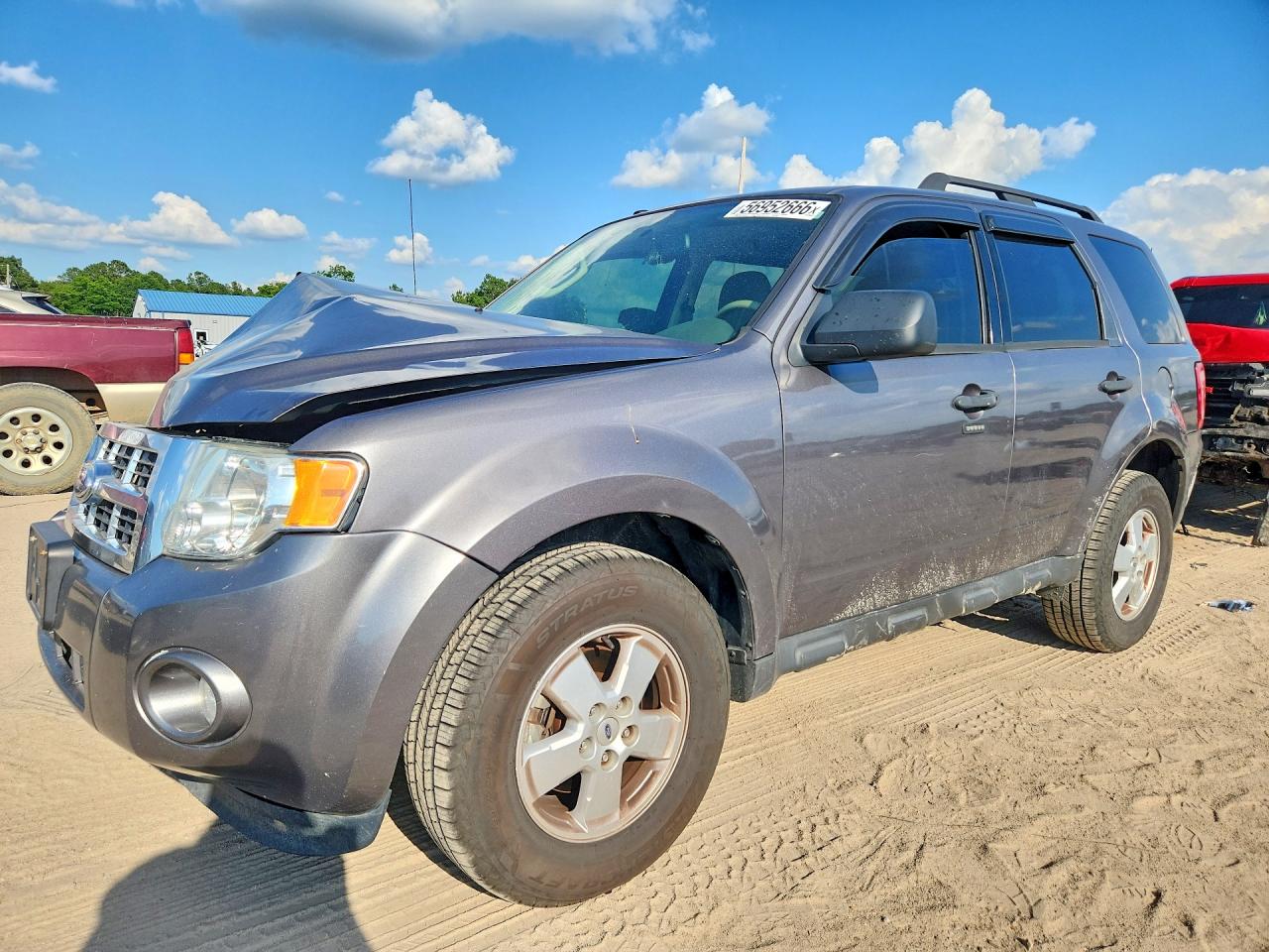 2012 Ford Escape Xlt Серый vin: 1FMCU0D74CKA38571