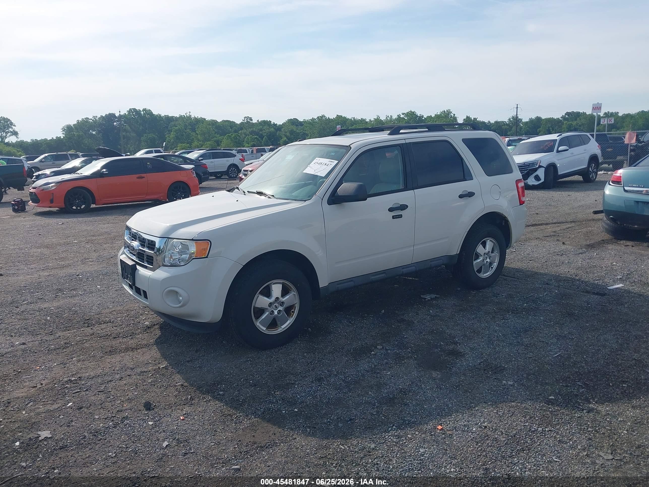 2012 Ford Escape Xlt White vin: 1FMCU0D74CKA97765