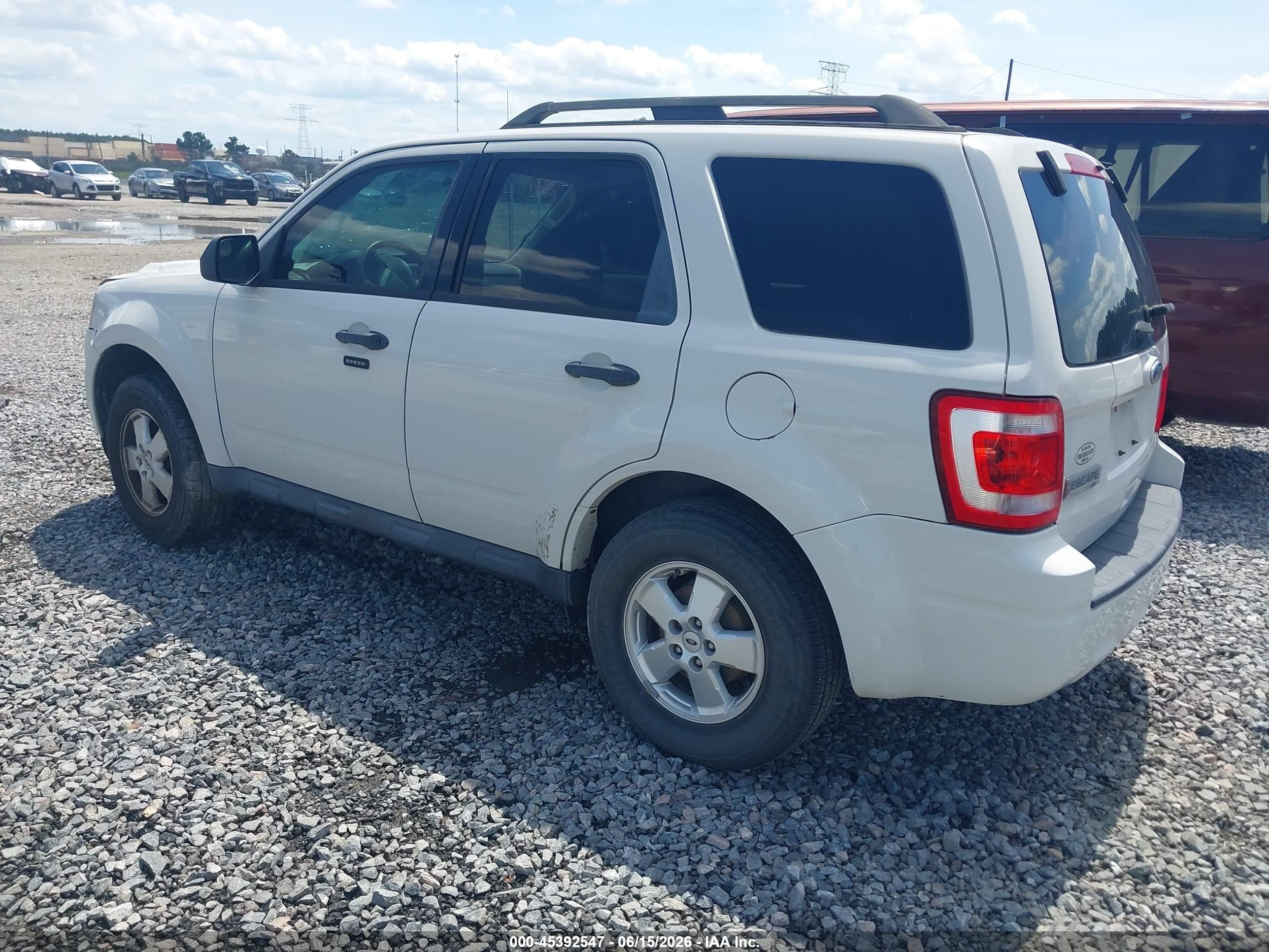 2012 Ford Escape Xlt White vin: 1FMCU0D74CKB09994