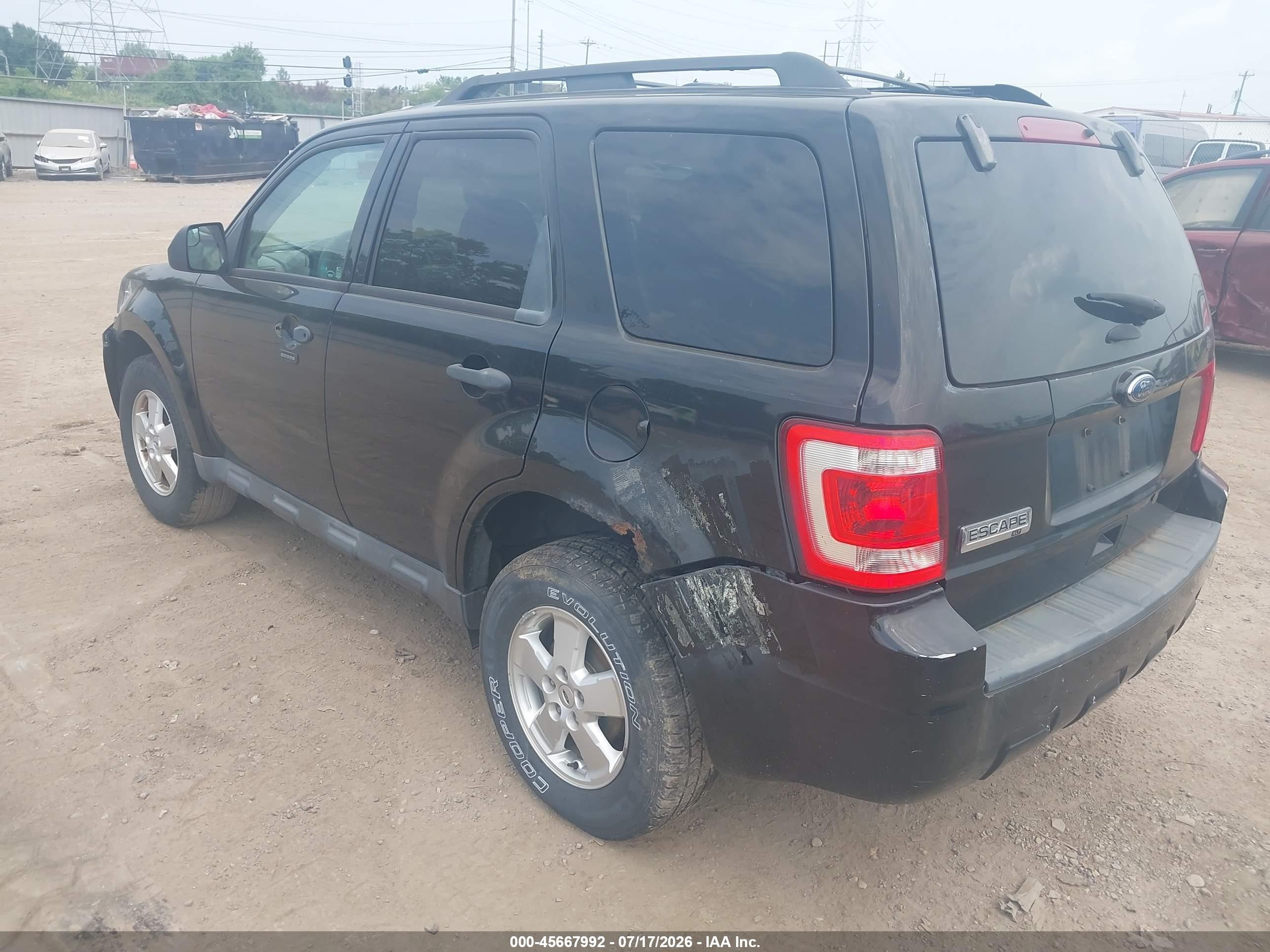 2012 Ford Escape Xlt Black vin: 1FMCU0D74CKB89412