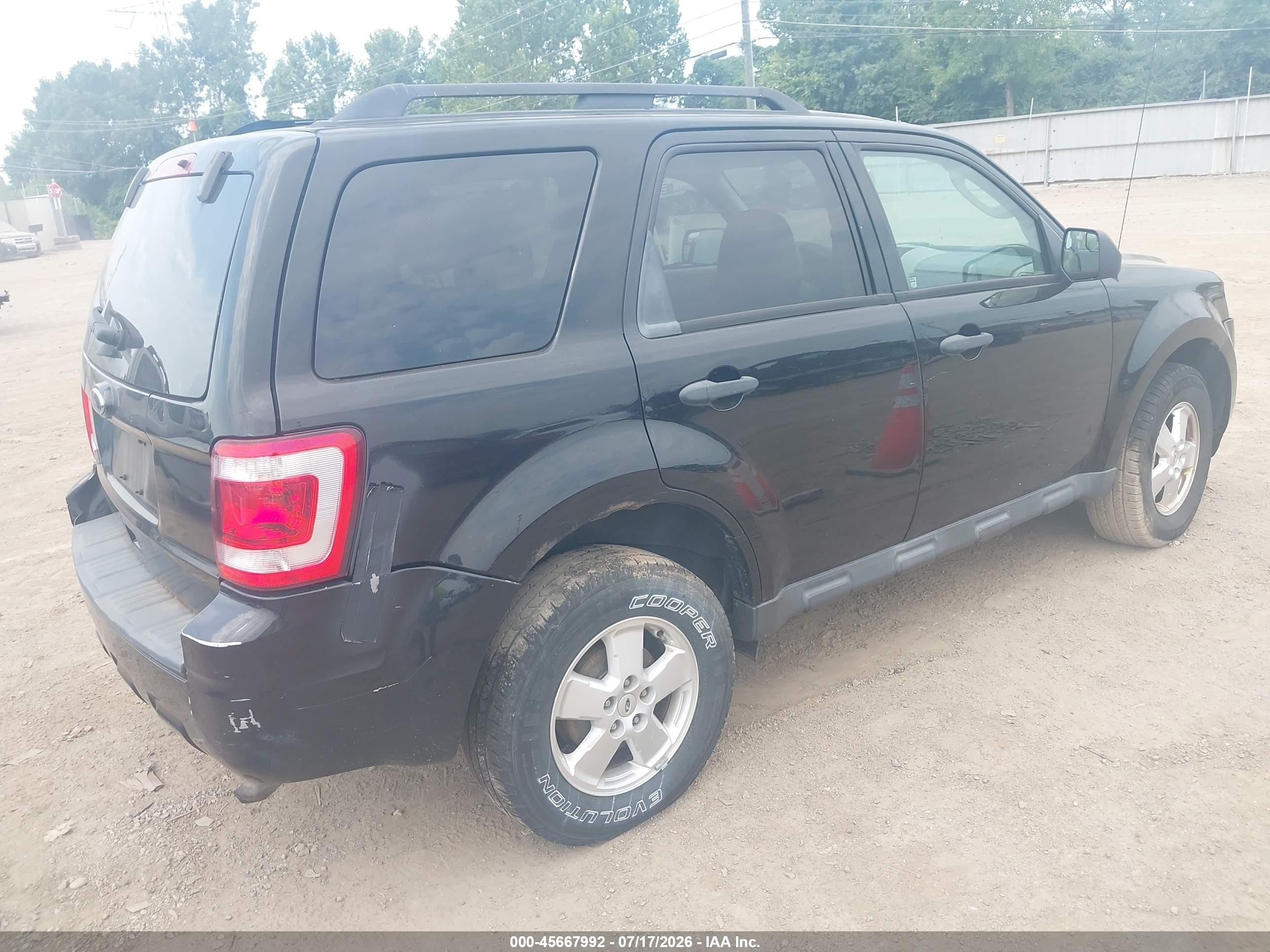 2012 Ford Escape Xlt Black vin: 1FMCU0D74CKB89412