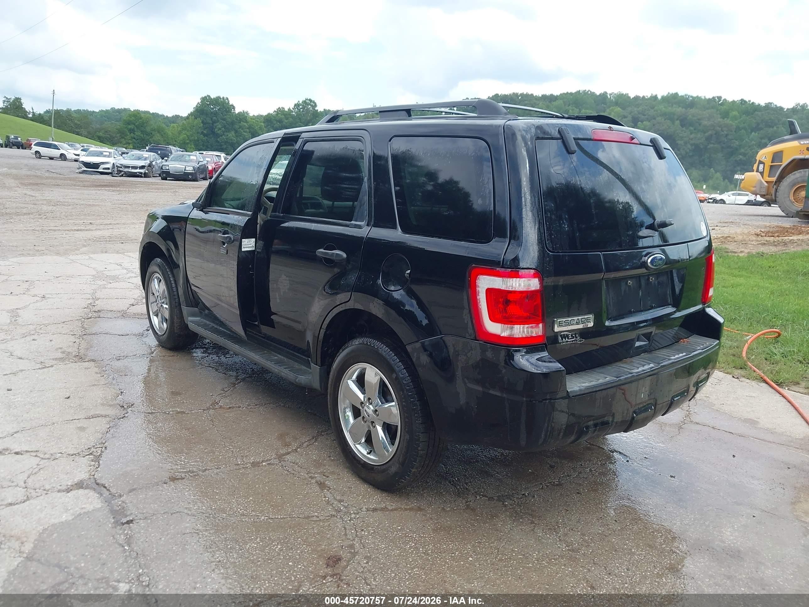 2012 Ford Escape Xlt Black vin: 1FMCU0D74CKC13174