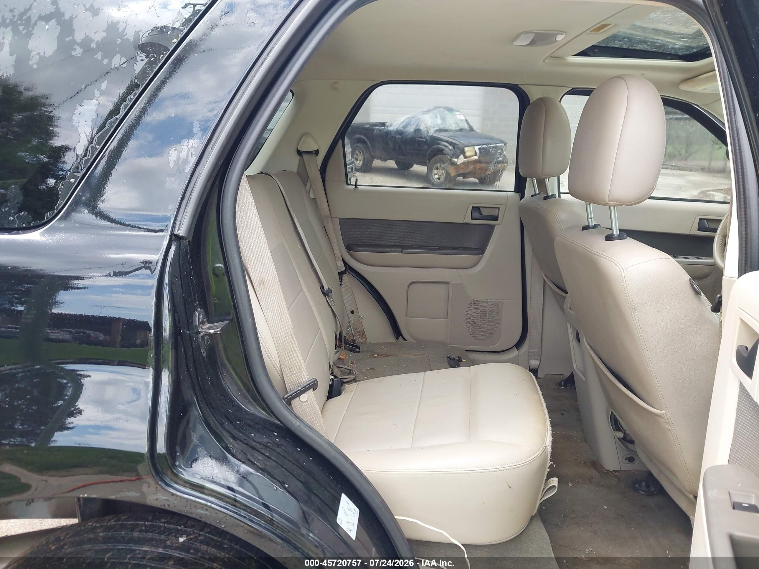 2012 Ford Escape Xlt Black vin: 1FMCU0D74CKC13174