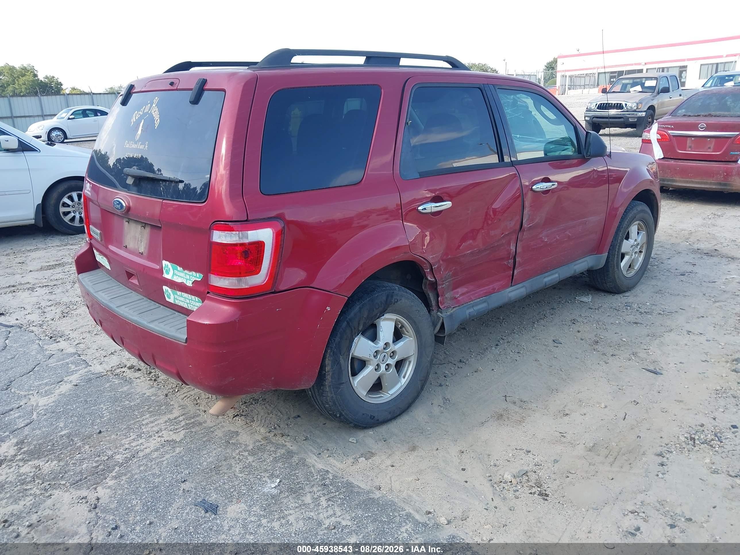 2010 Ford Escape Xlt Red vin: 1FMCU0D75AKB28762