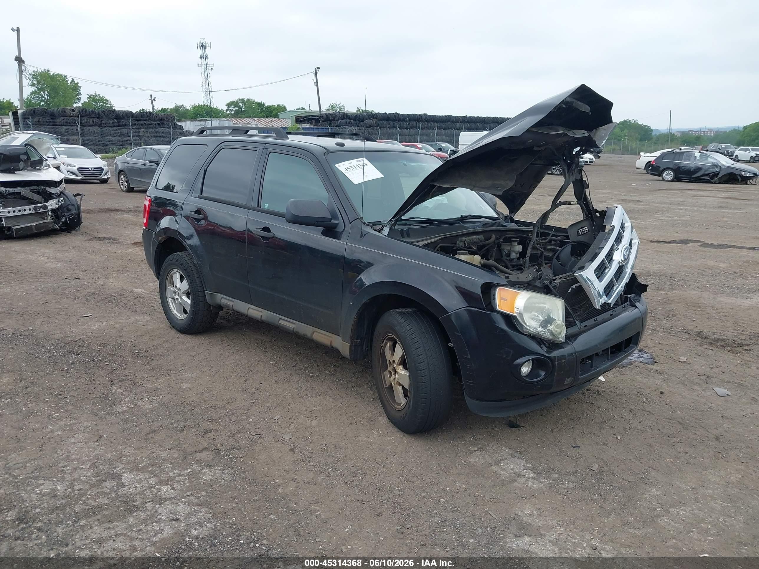2010 Ford Escape Xlt Black vin: 1FMCU0D75AKB90131
