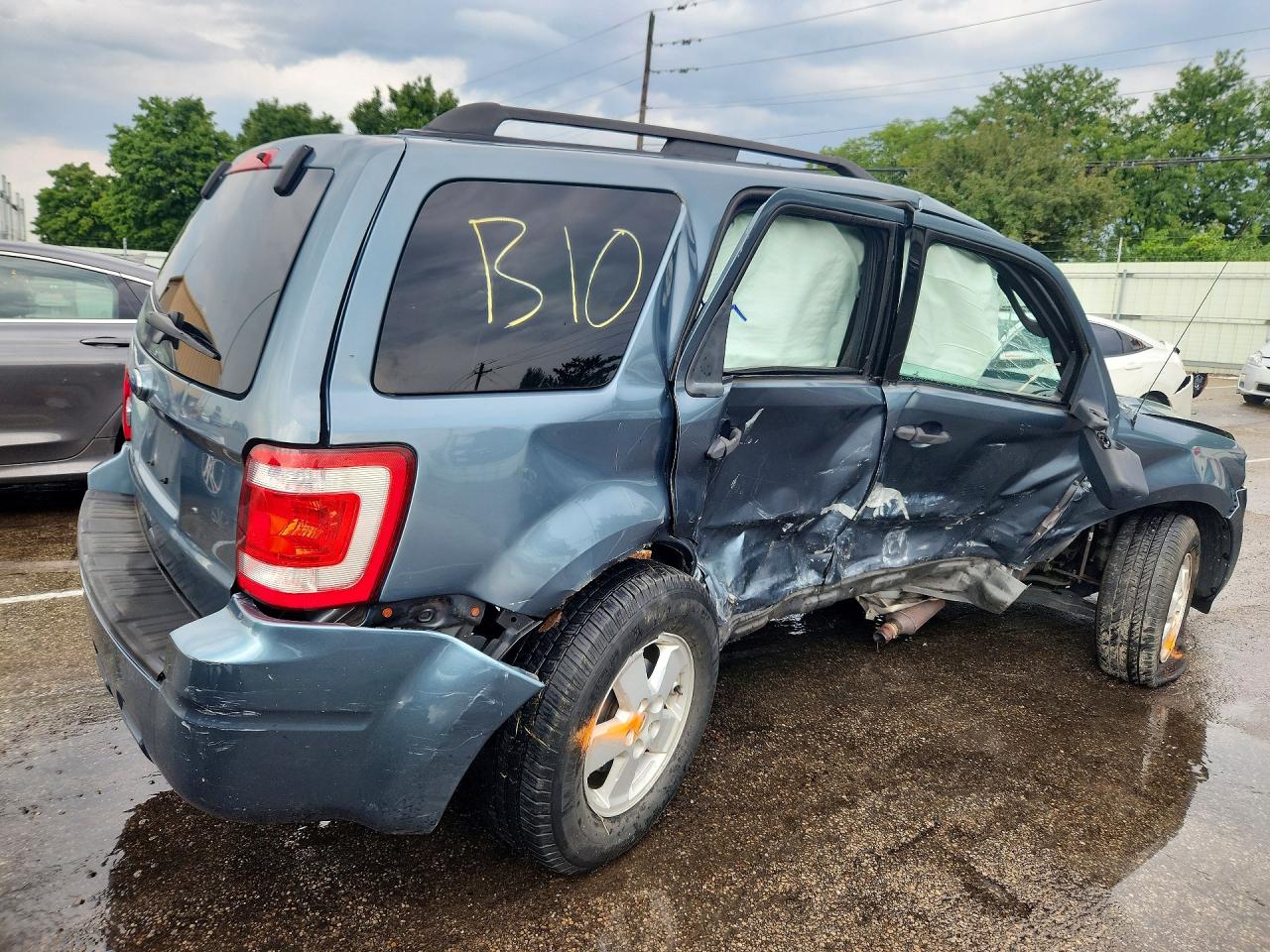2010 Ford Escape Xlt Blue vin: 1FMCU0D75AKC50277