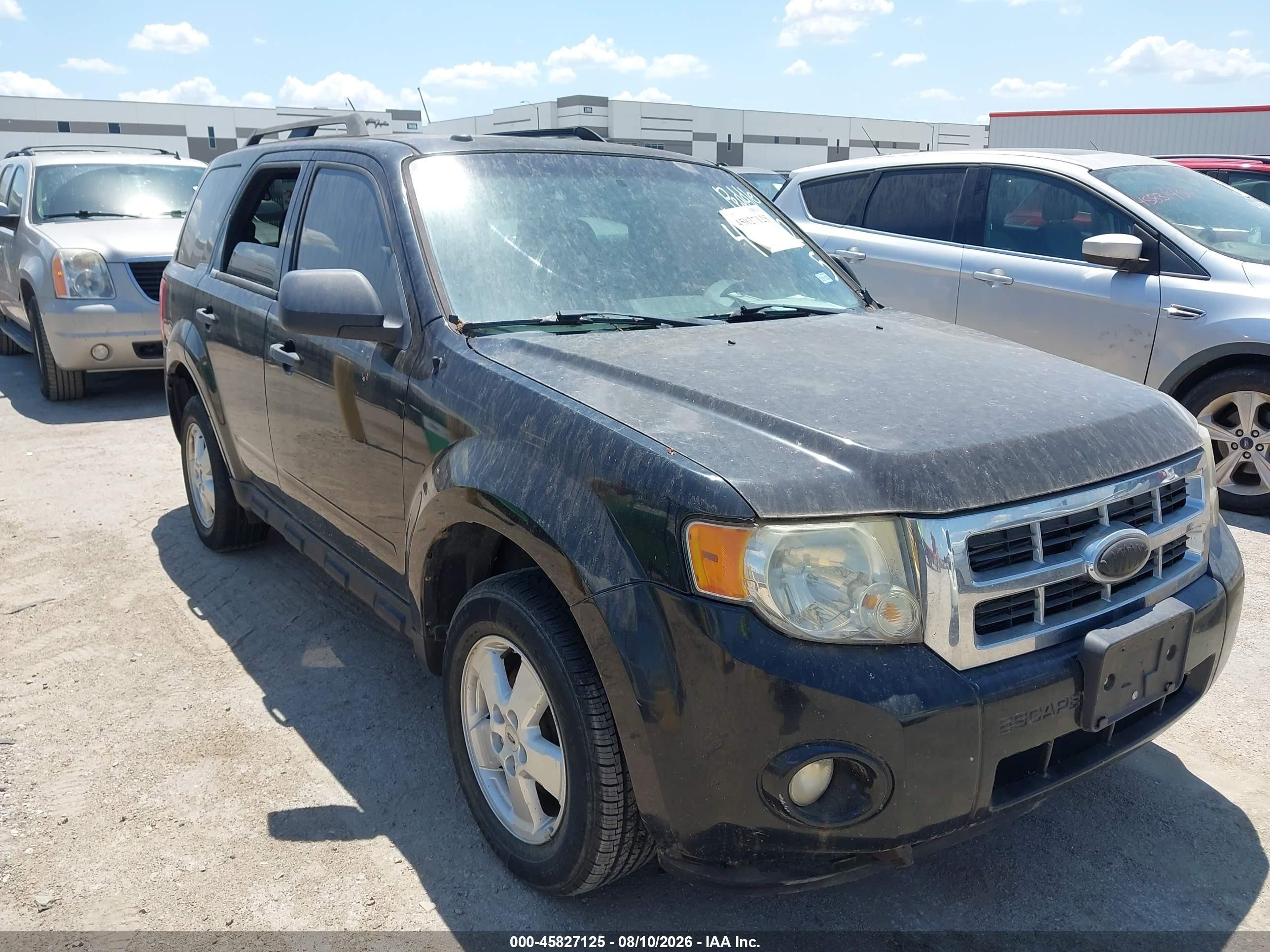 2010 Ford Escape Xlt Black vin: 1FMCU0D75AKC71940