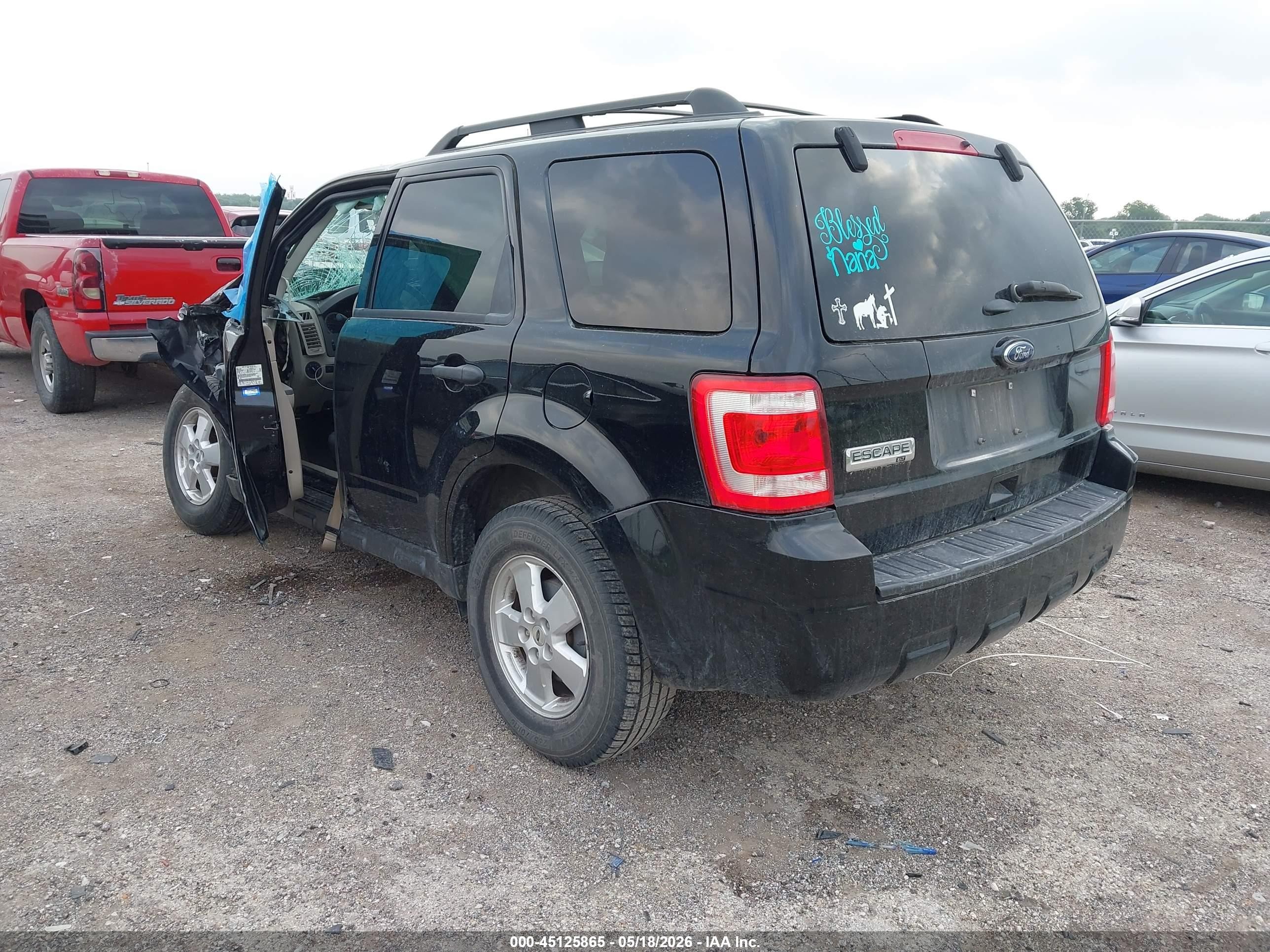 2012 Ford Escape Xlt Black vin: 1FMCU0D75CKA14411