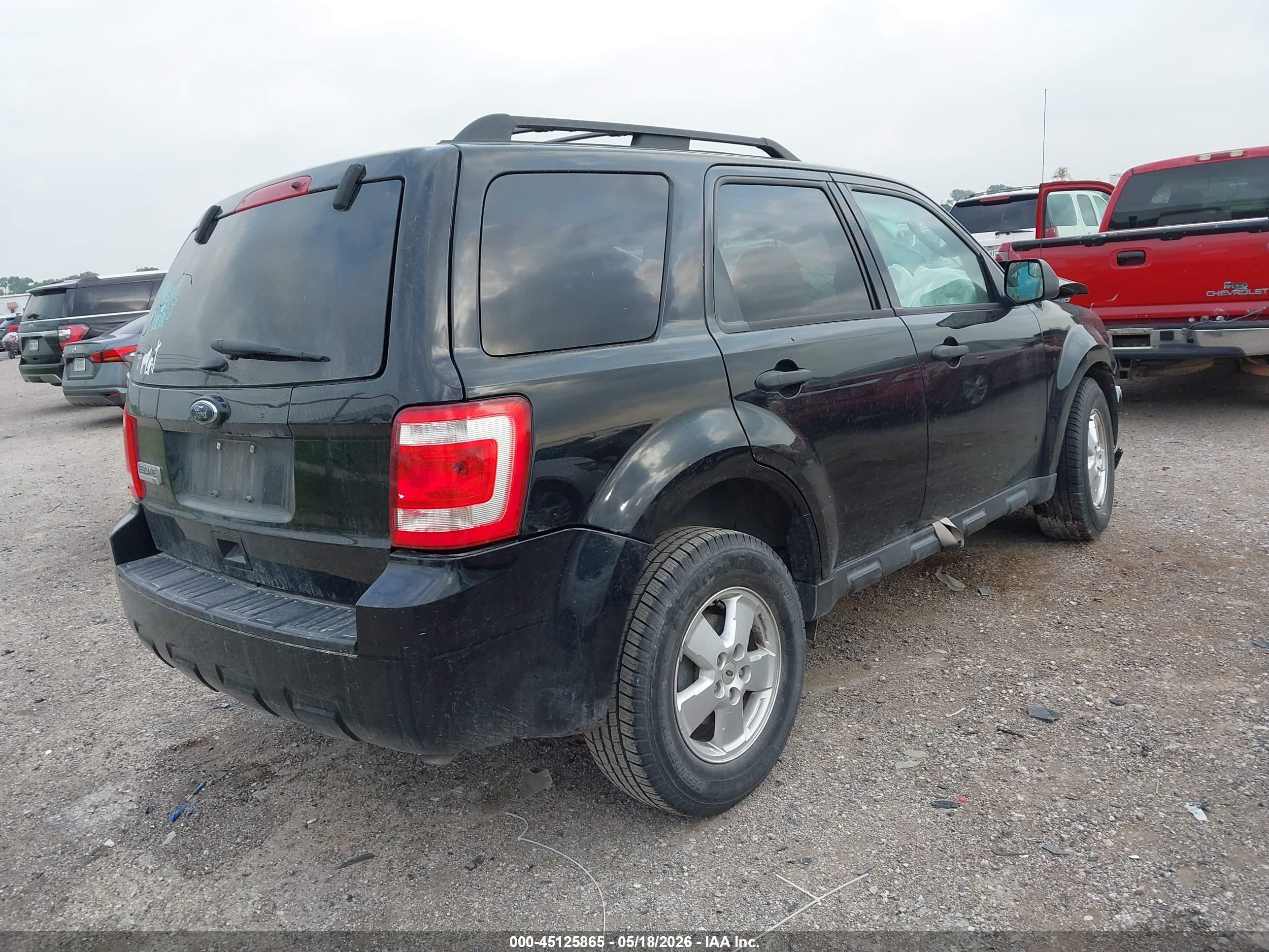 2012 Ford Escape Xlt Black vin: 1FMCU0D75CKA14411