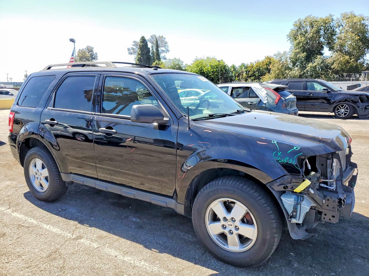 2012 Ford Escape Xlt Black vin: 1FMCU0D76CKB26196