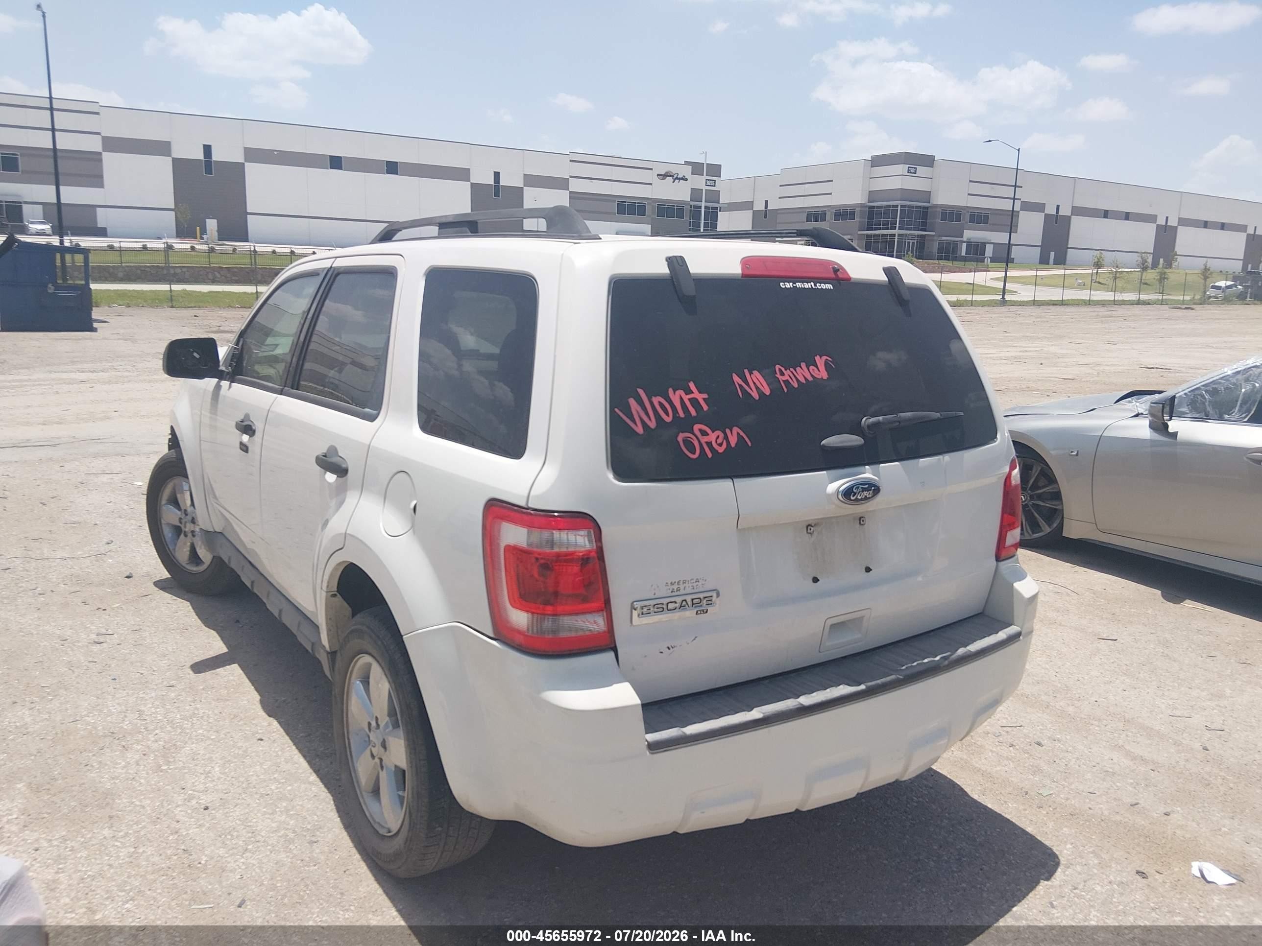 2012 Ford Escape Xlt Белый vin: 1FMCU0D76CKB30829