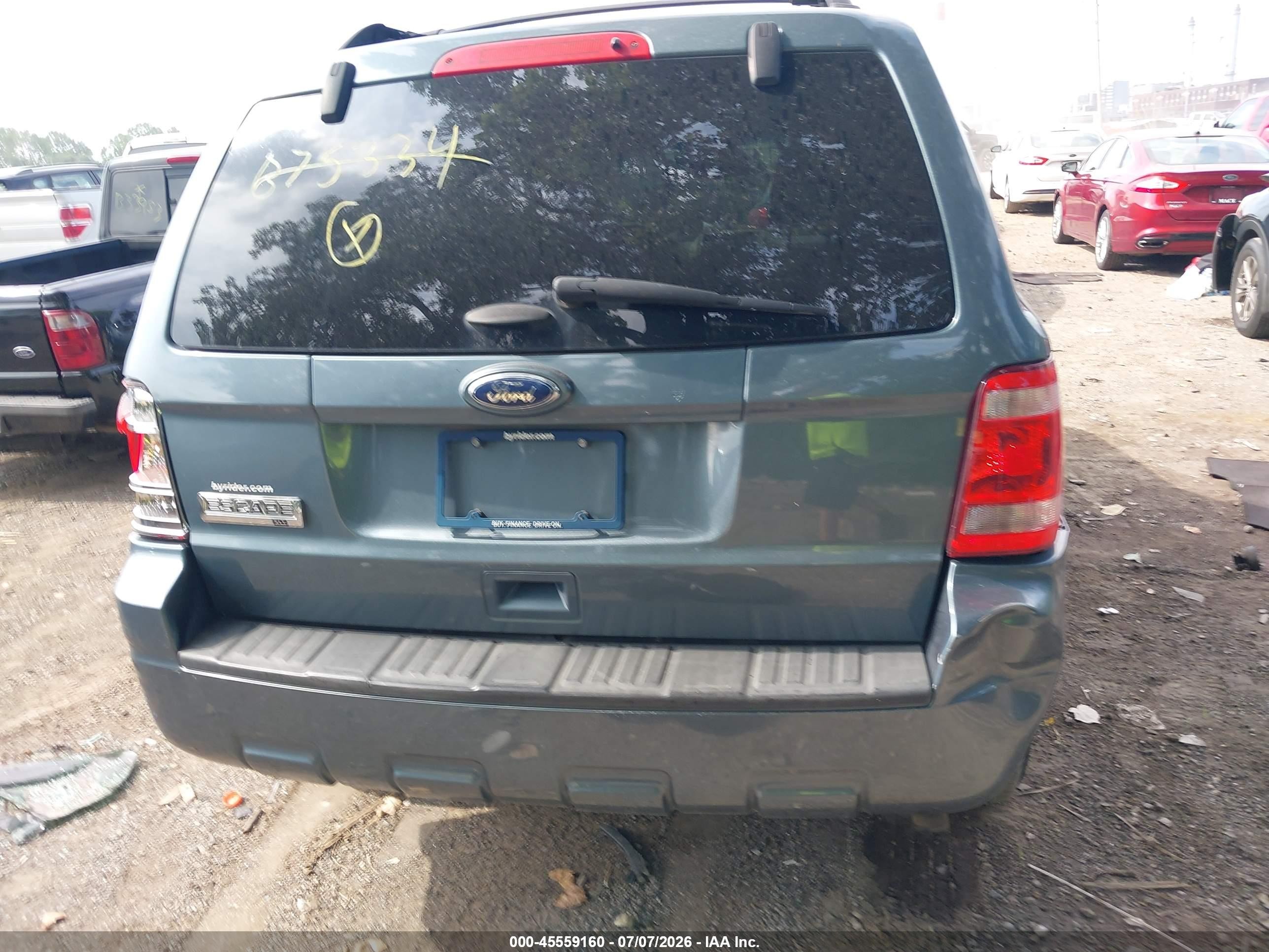 2012 Ford Escape Xlt Синий vin: 1FMCU0D76CKB75334
